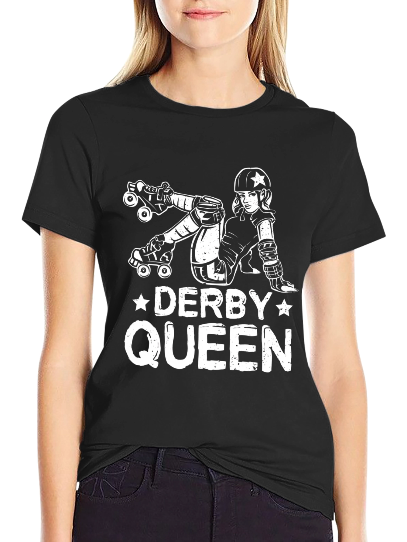 Derby Queen Graphic Tee - Roller Derby Girl T-Shirt