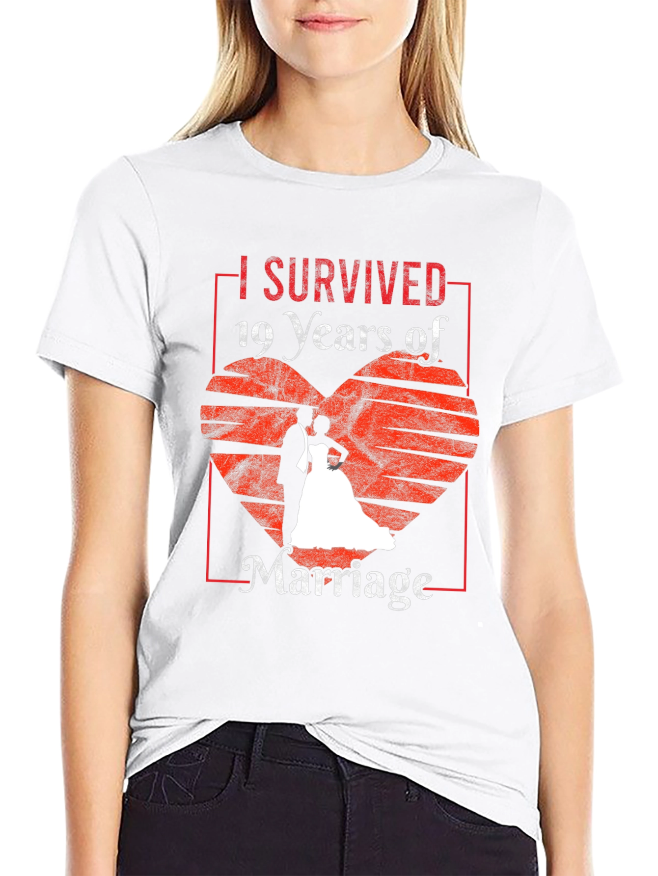 I Survived 19 Years Marriage Anniversary T-Shirt