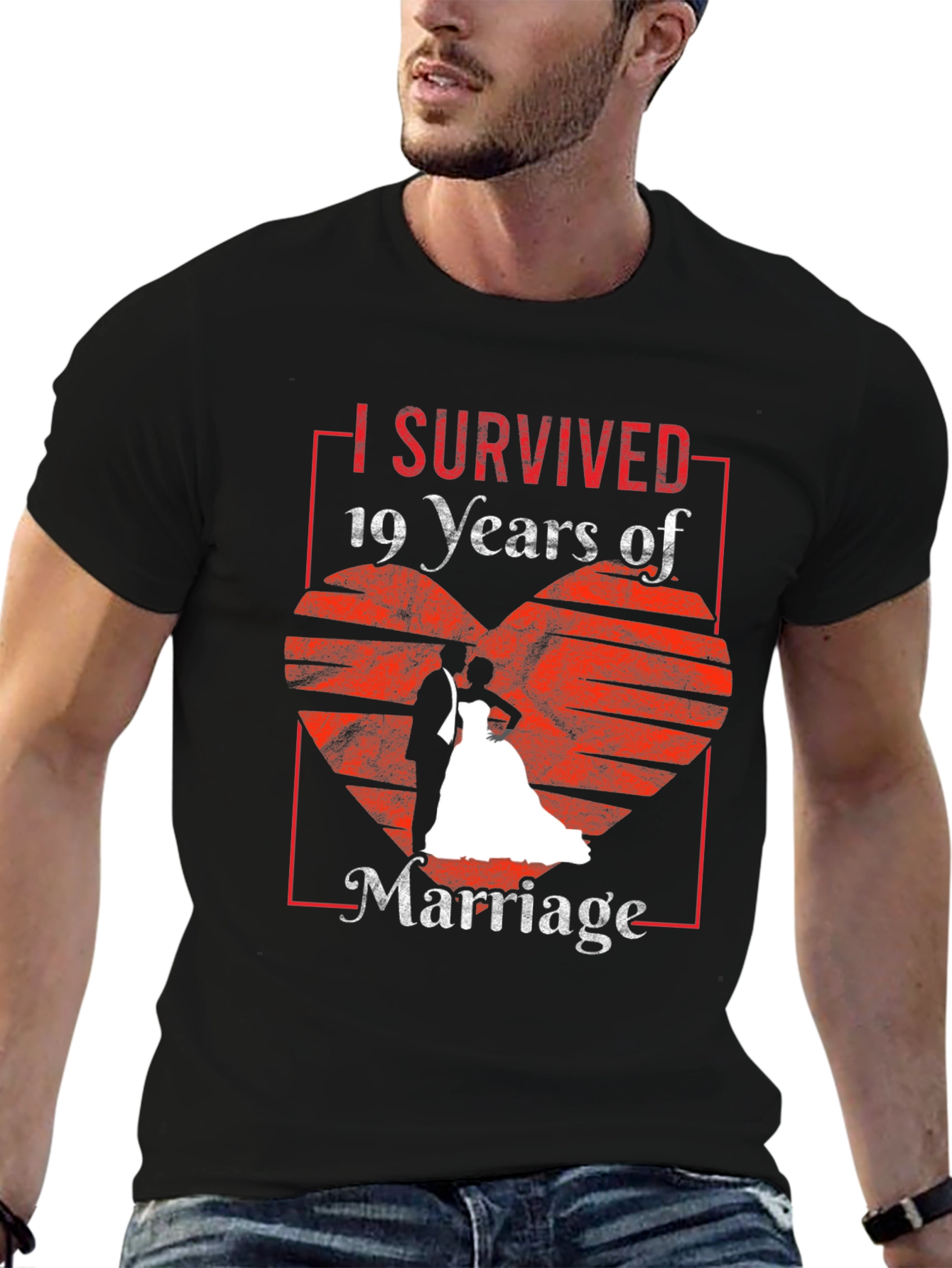 I Survived 19 Years Marriage Anniversary T-Shirt