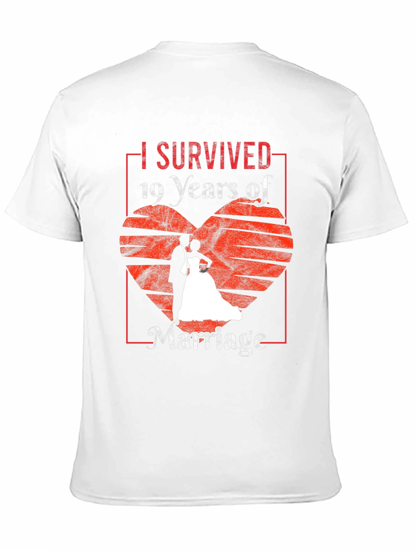 I Survived 19 Years Marriage Anniversary T-Shirt