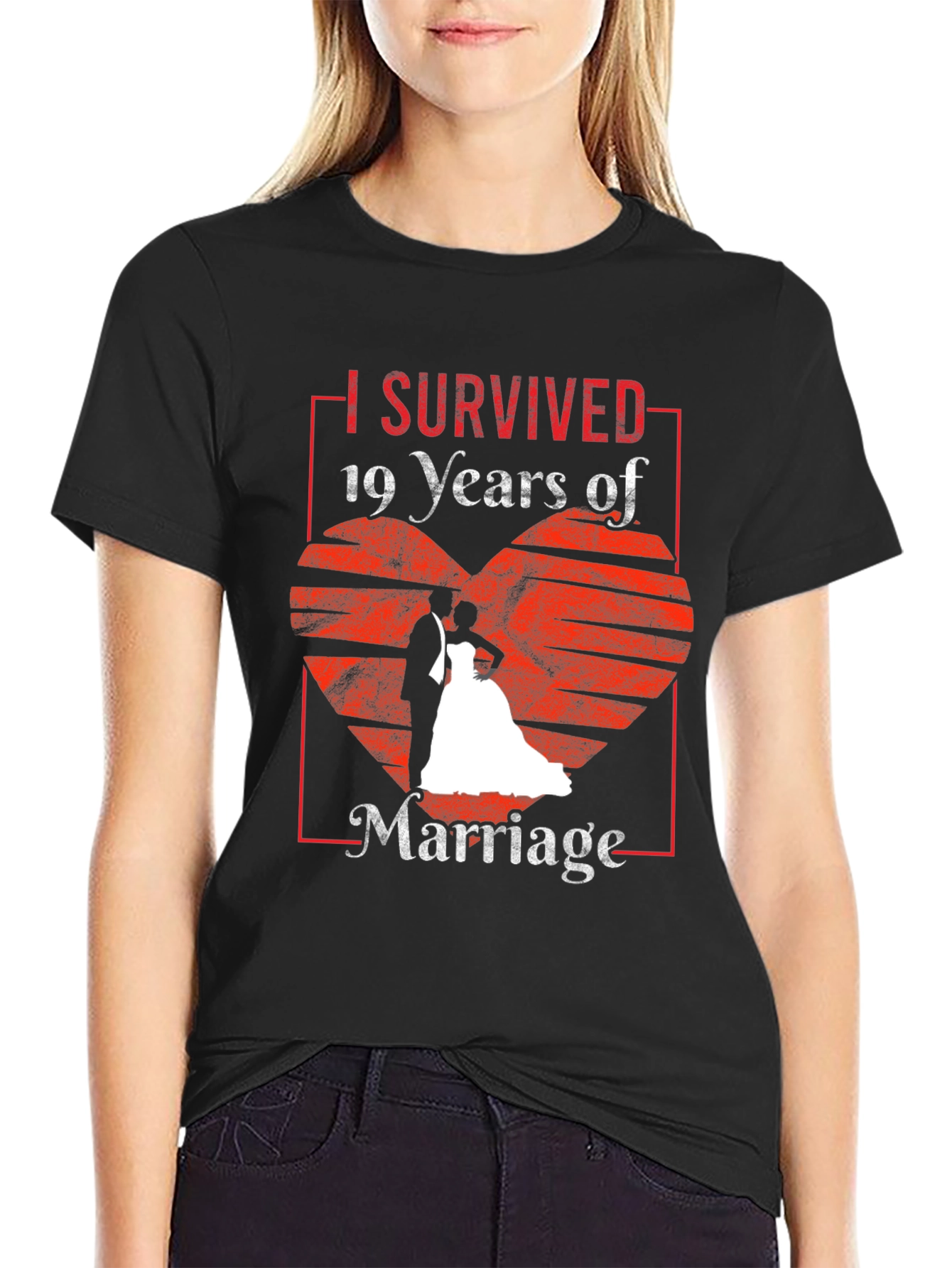 I Survived 19 Years Marriage Anniversary T-Shirt