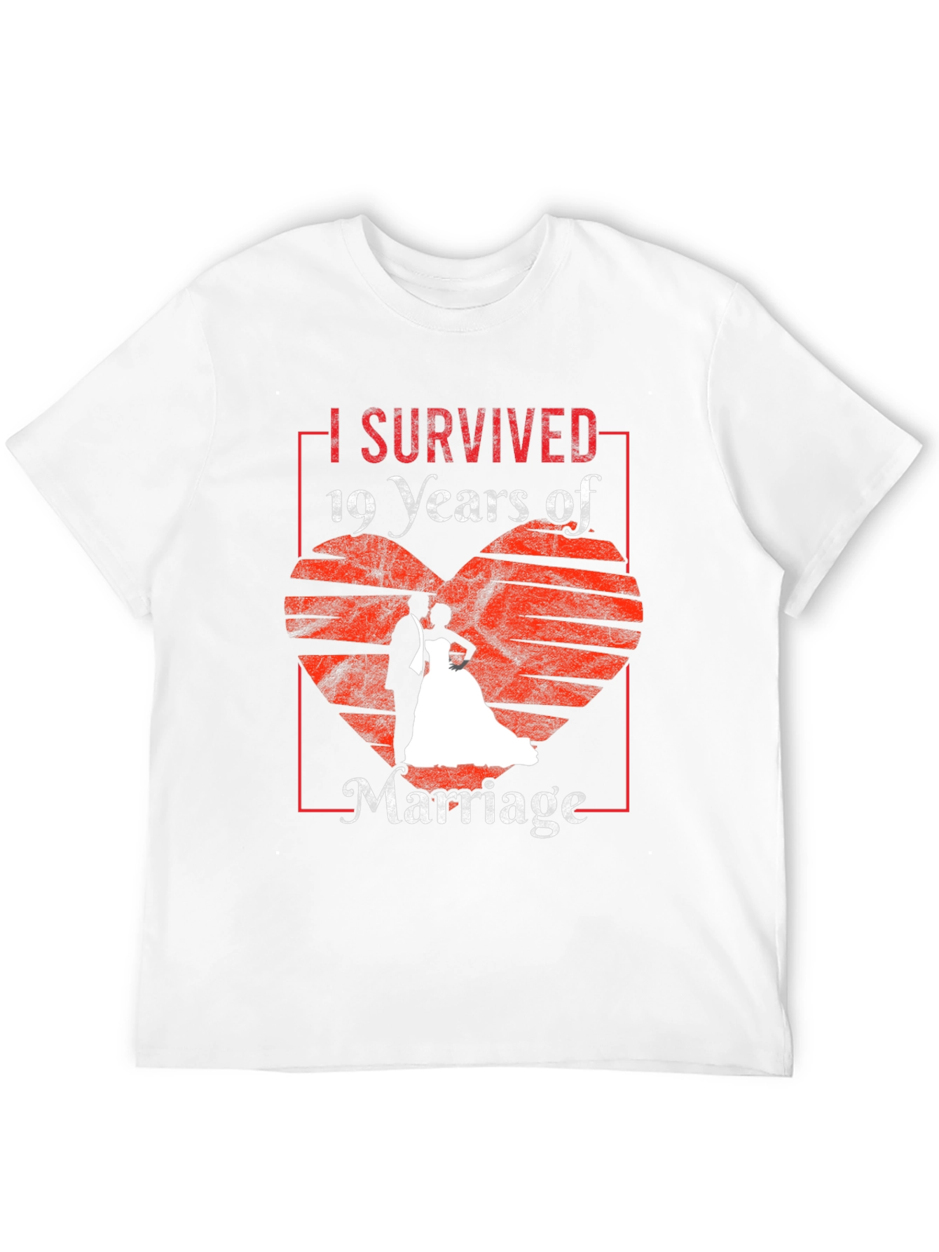 I Survived 19 Years Marriage Anniversary T-Shirt