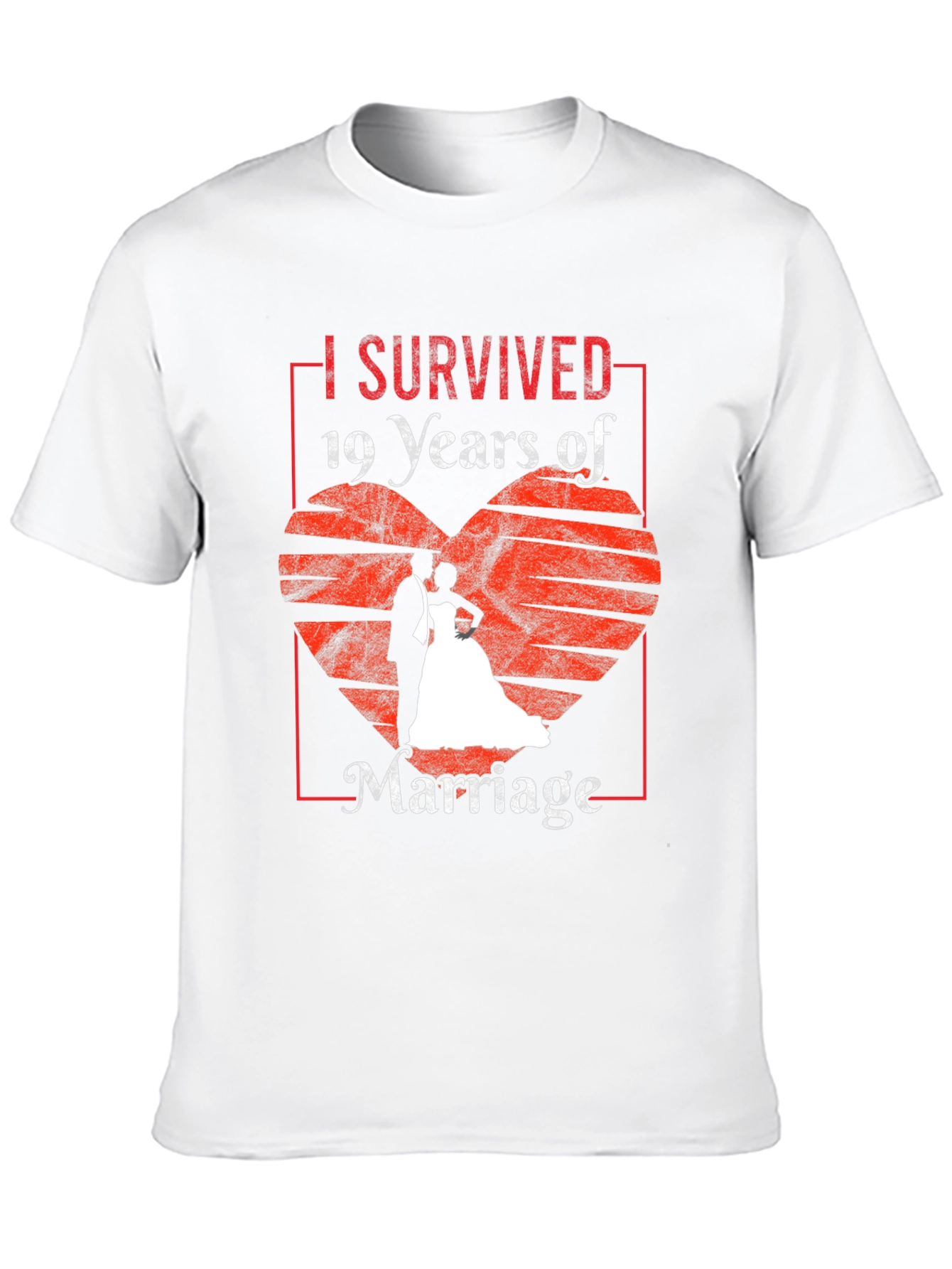 I Survived 19 Years Marriage Anniversary T-Shirt