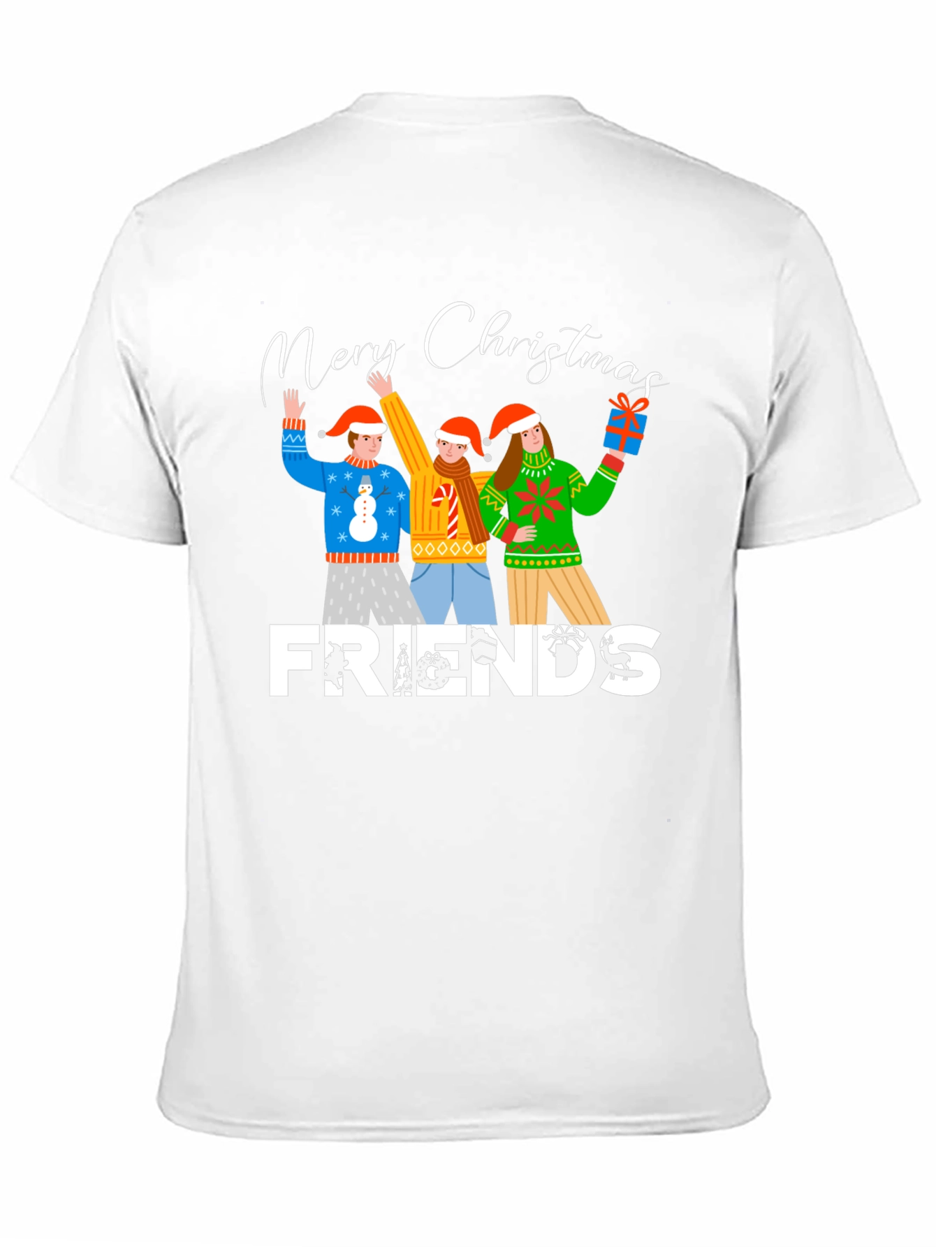 Merry Christmas Friends Graphic T-Shirt