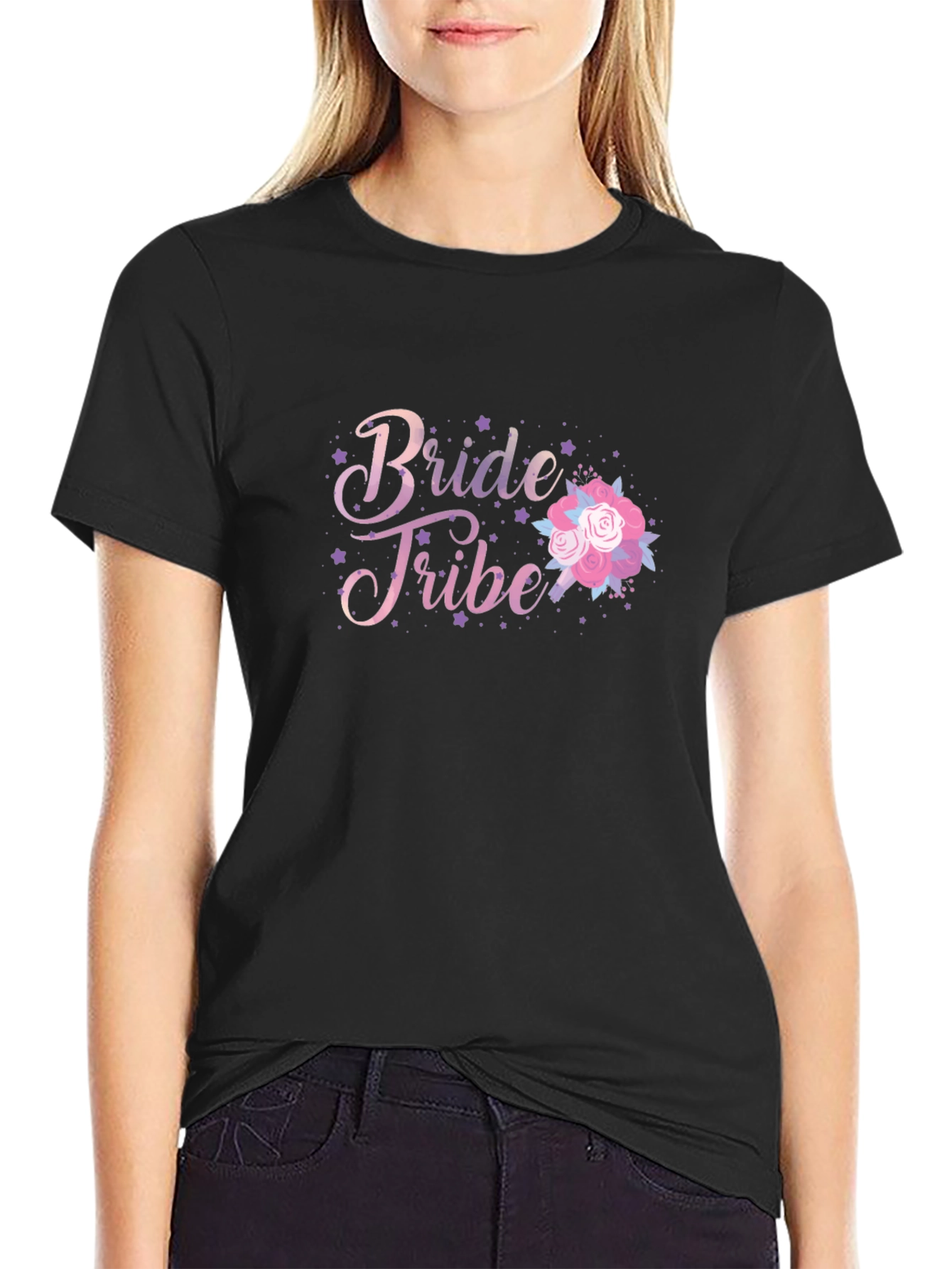 Bride Tribe Floral Graphic T-Shirt