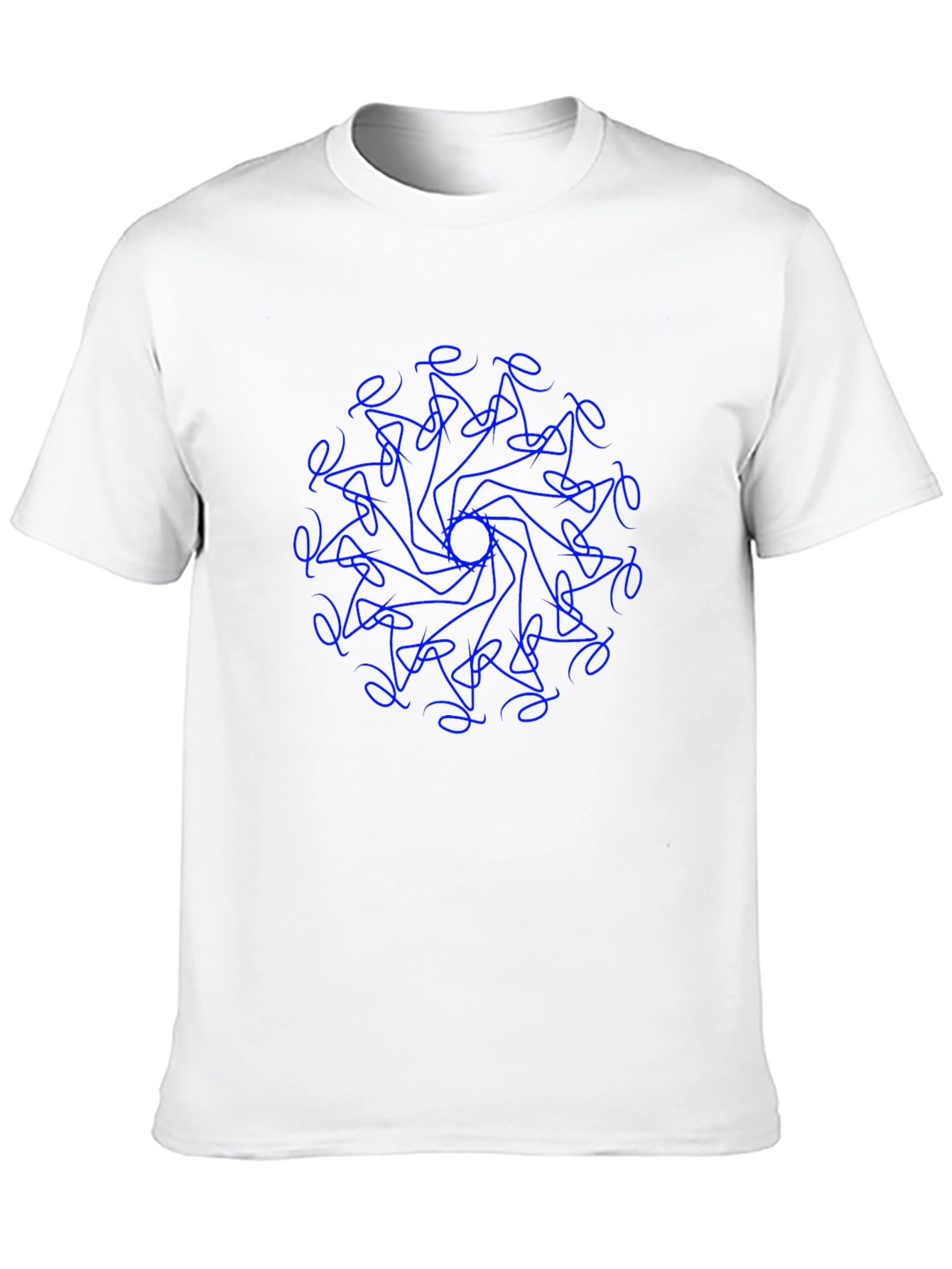 Abstract Mandala Graphic Black T-Shirt