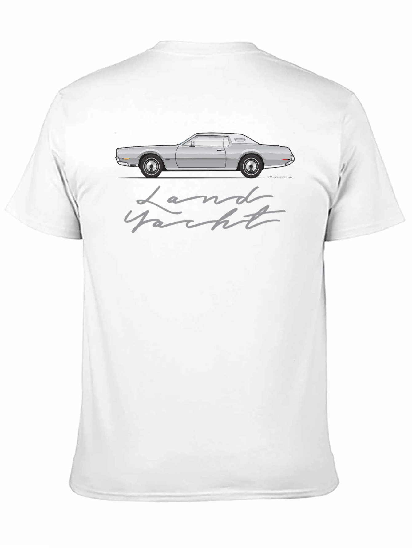 Land Yacht Car Graphic Tee - Retro Automotive T-Shirt