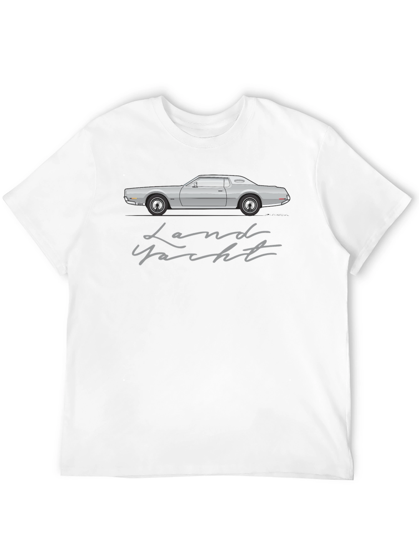 Land Yacht Car Graphic Tee - Retro Automotive T-Shirt
