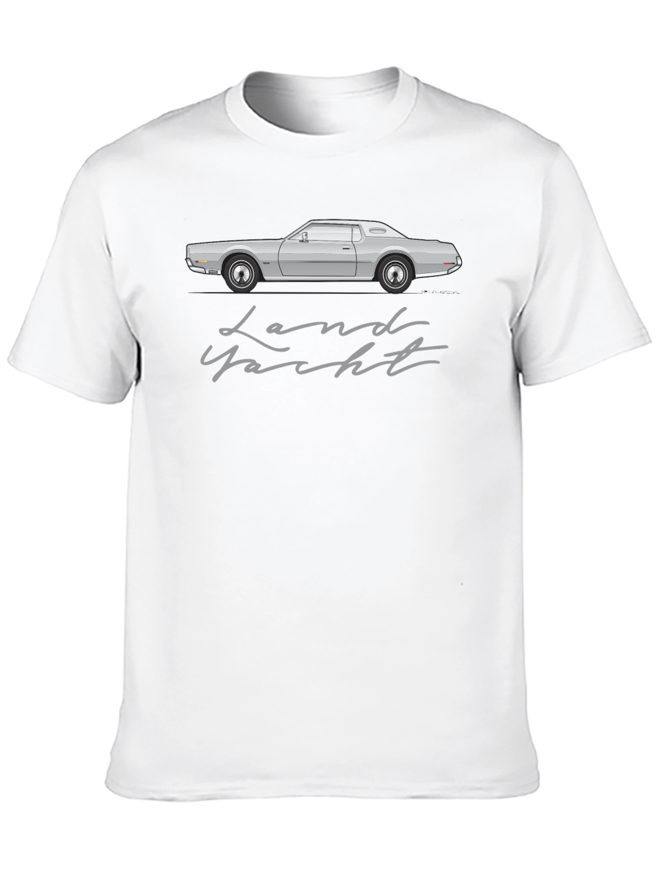 Land Yacht Car Graphic Tee - Retro Automotive T-Shirt