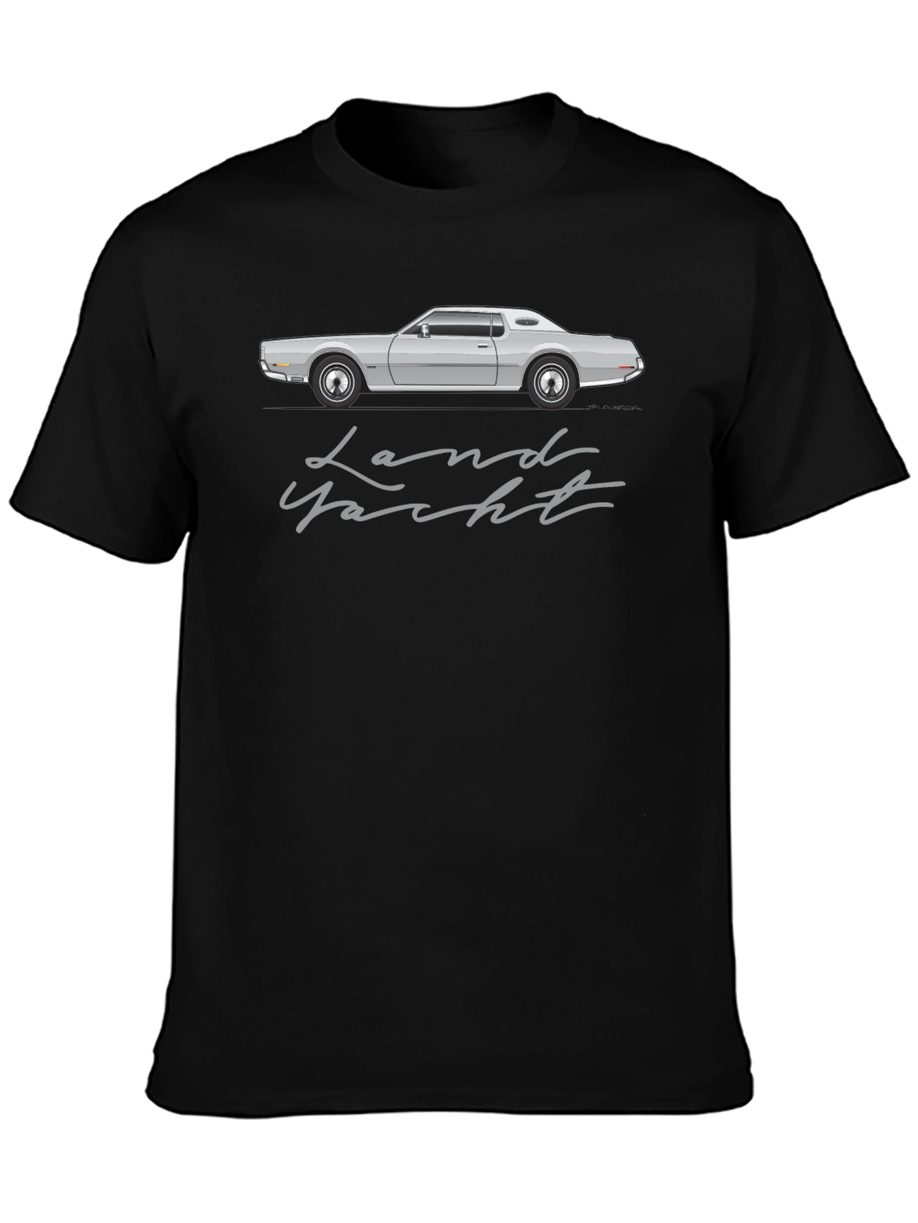 Land Yacht Car Graphic Tee - Retro Automotive T-Shirt