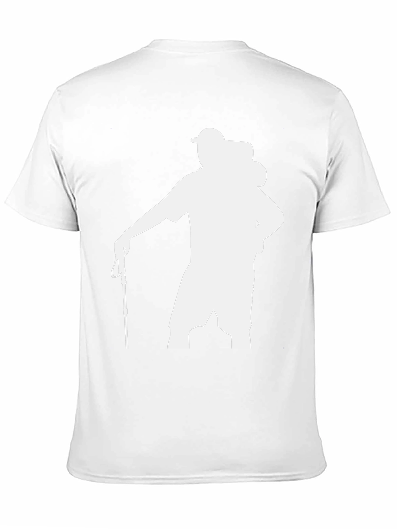 Hiker Silhouette Graphic T-Shirt - Black