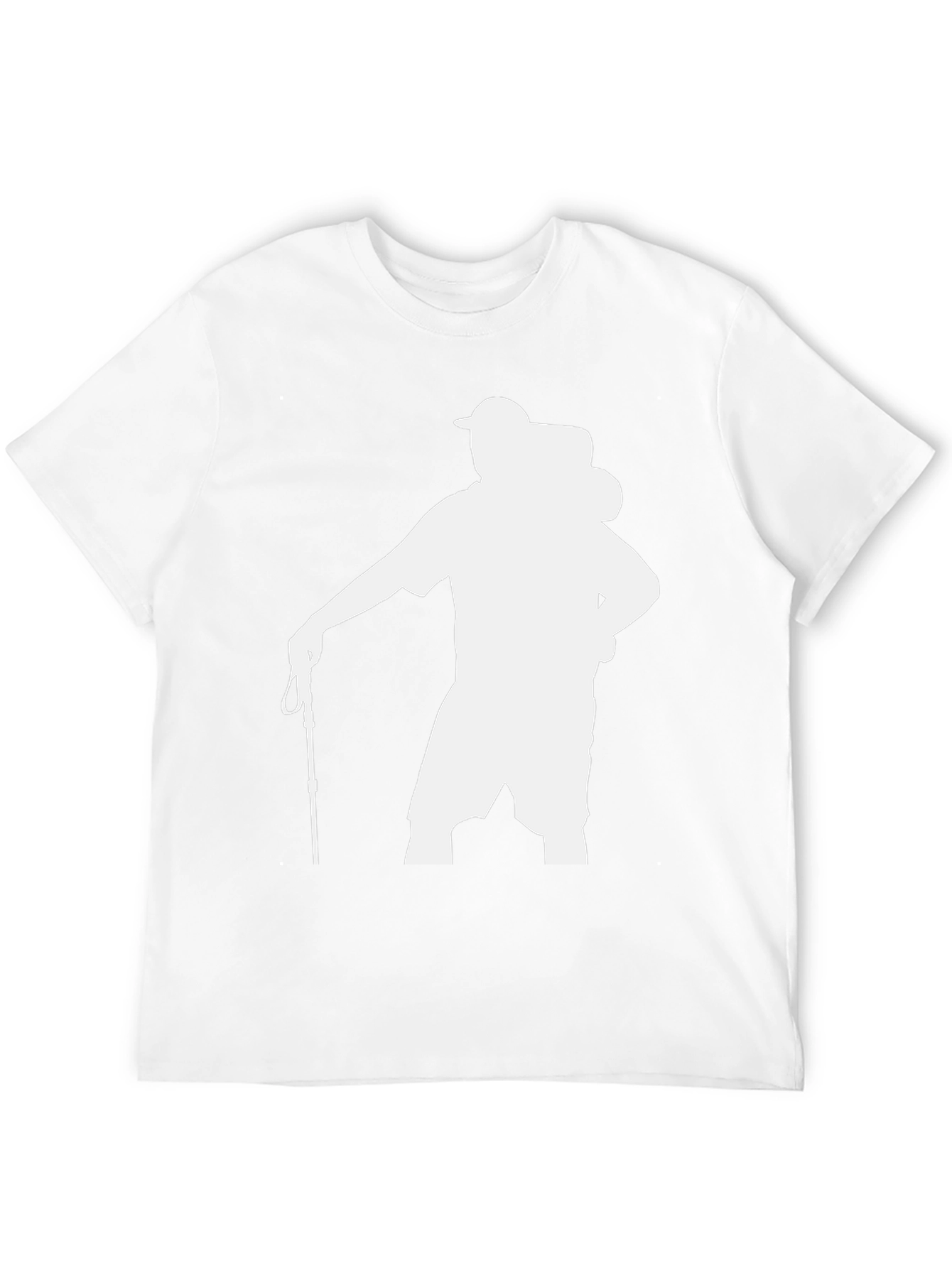 Hiker Silhouette Graphic T-Shirt - Black