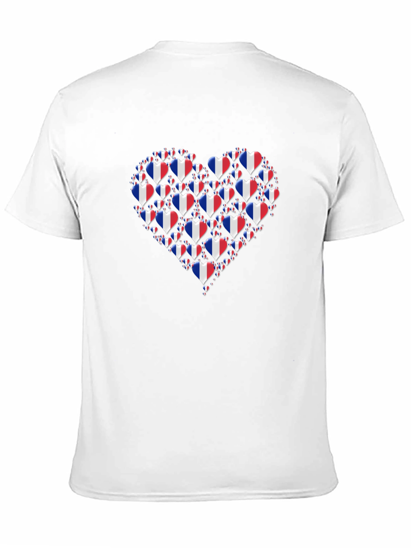 French Flag Heart T-Shirt Show Your Love