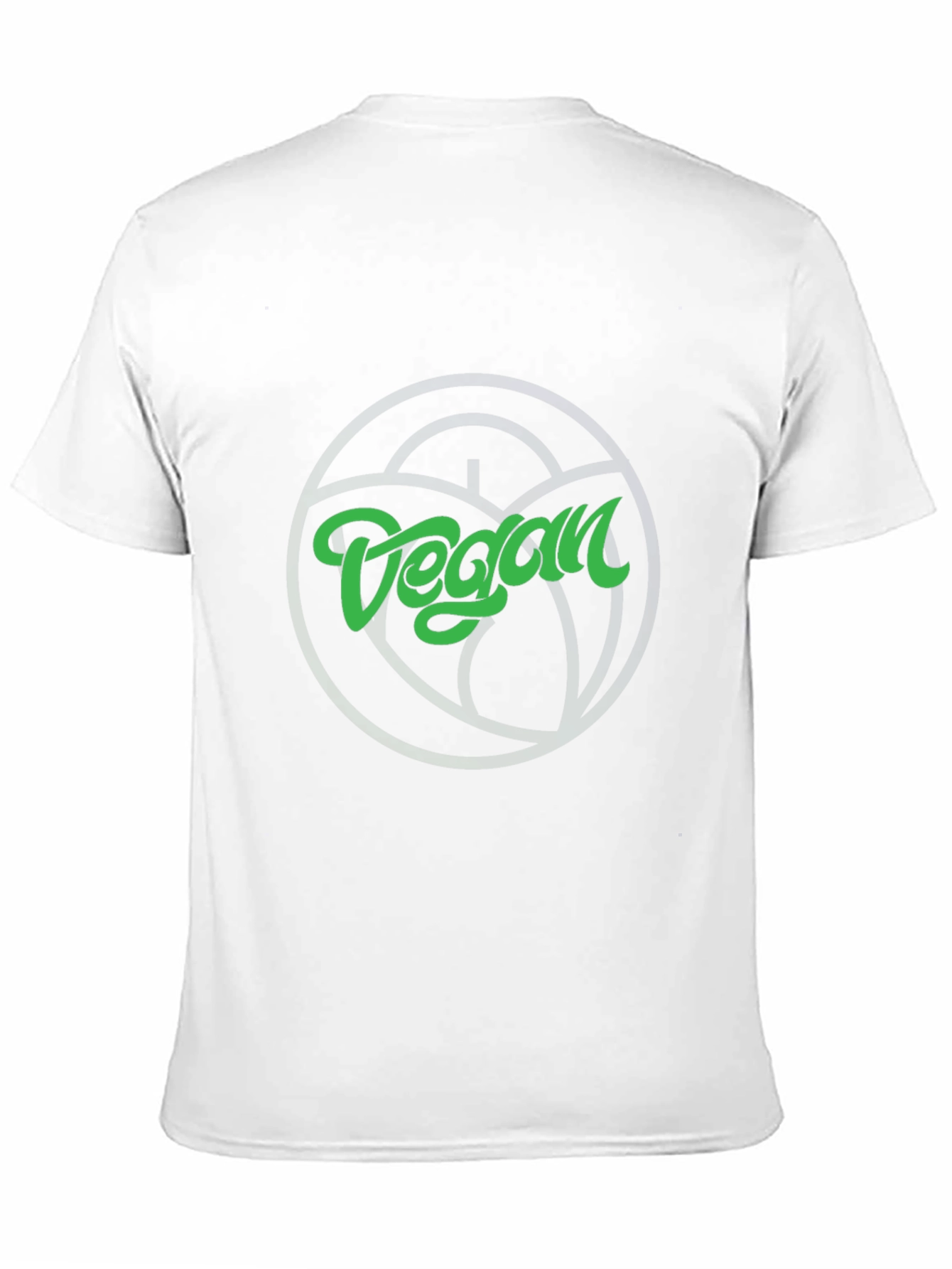 Vegan Graphic Tee - Black Crew Neck T-Shirt