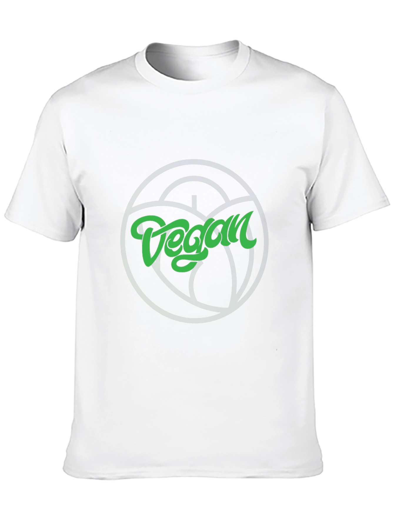 Vegan Graphic Tee - Black Crew Neck T-Shirt