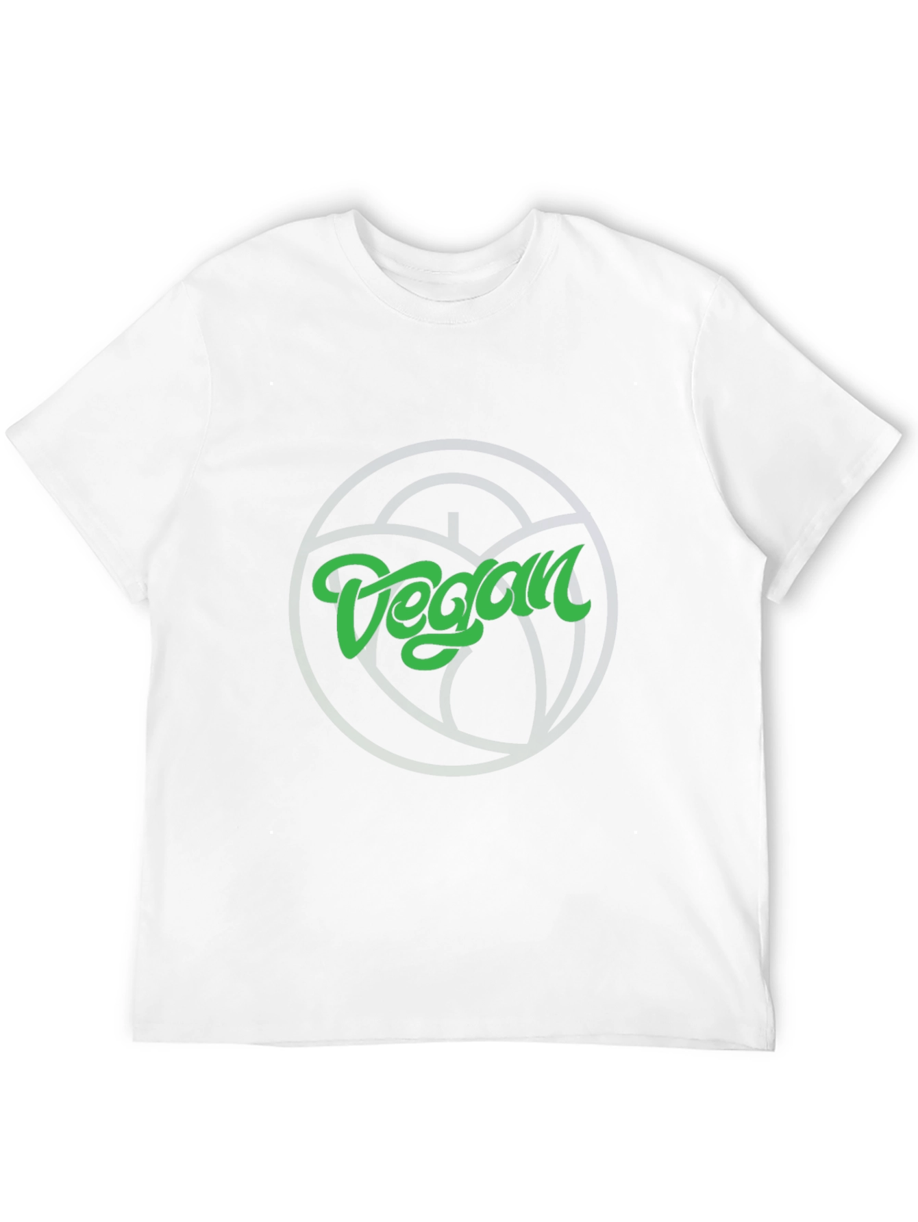 Vegan Graphic Tee - Black Crew Neck T-Shirt