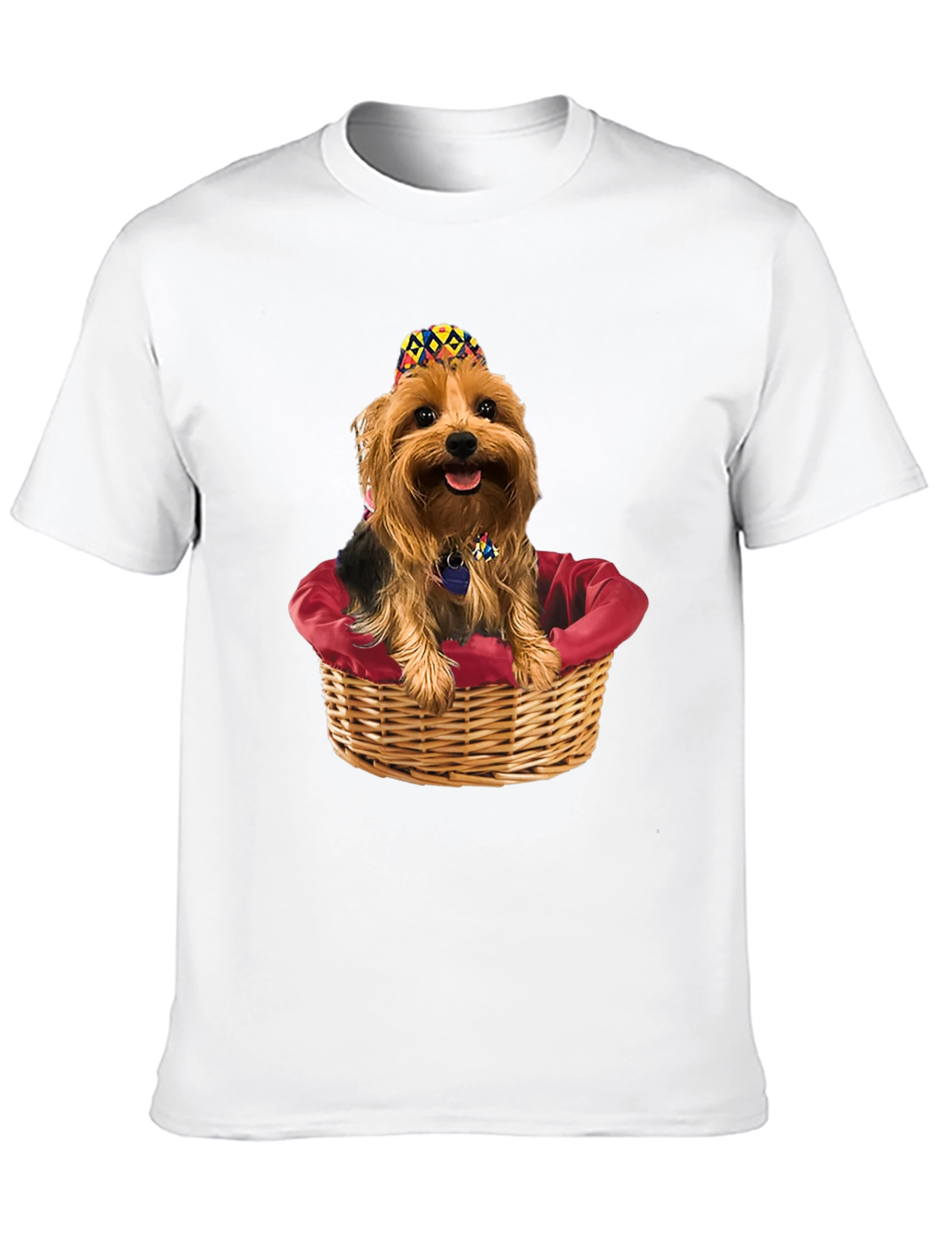 Dog in Basket Graphic Tee