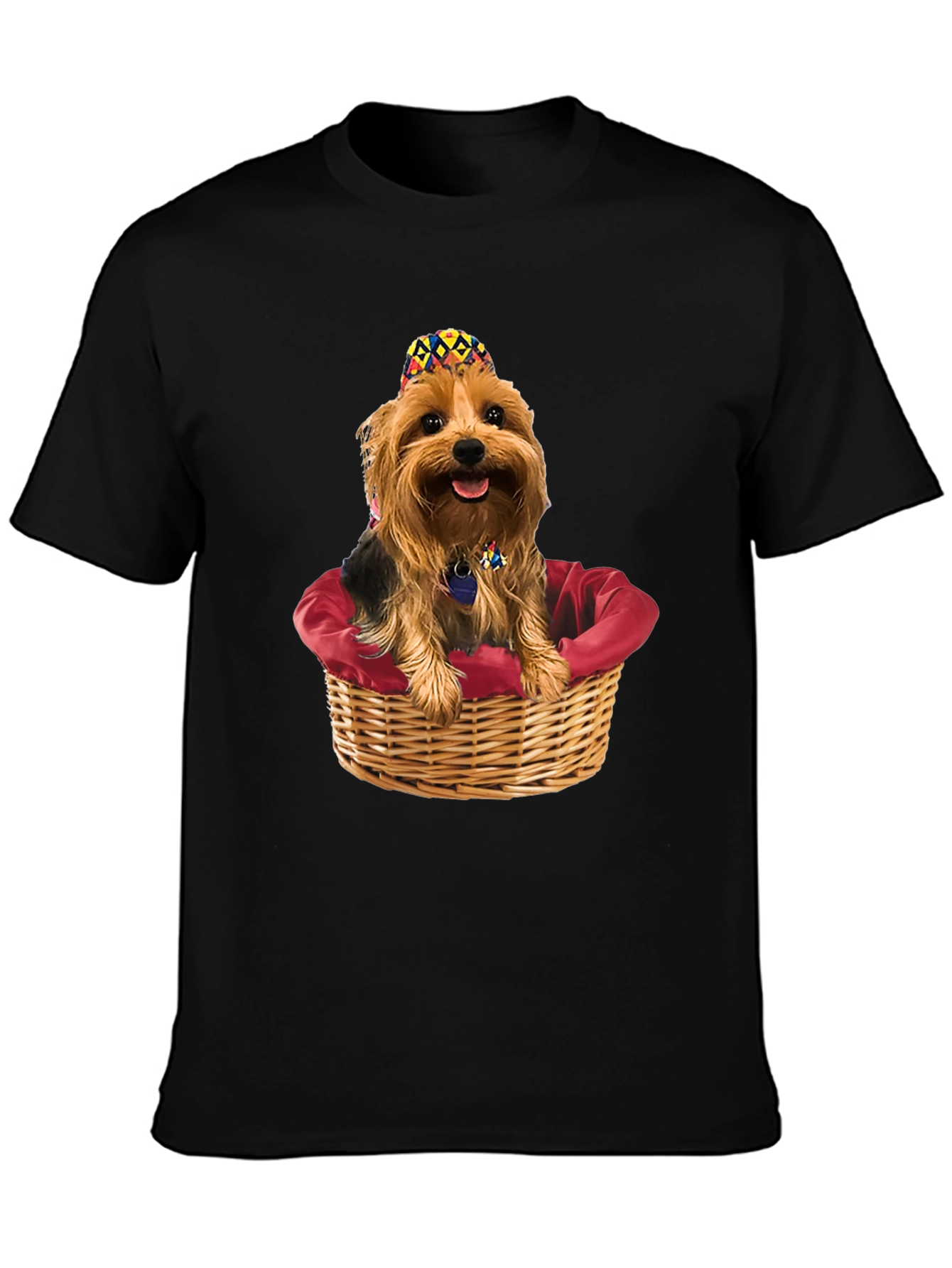 Dog in Basket Graphic Tee