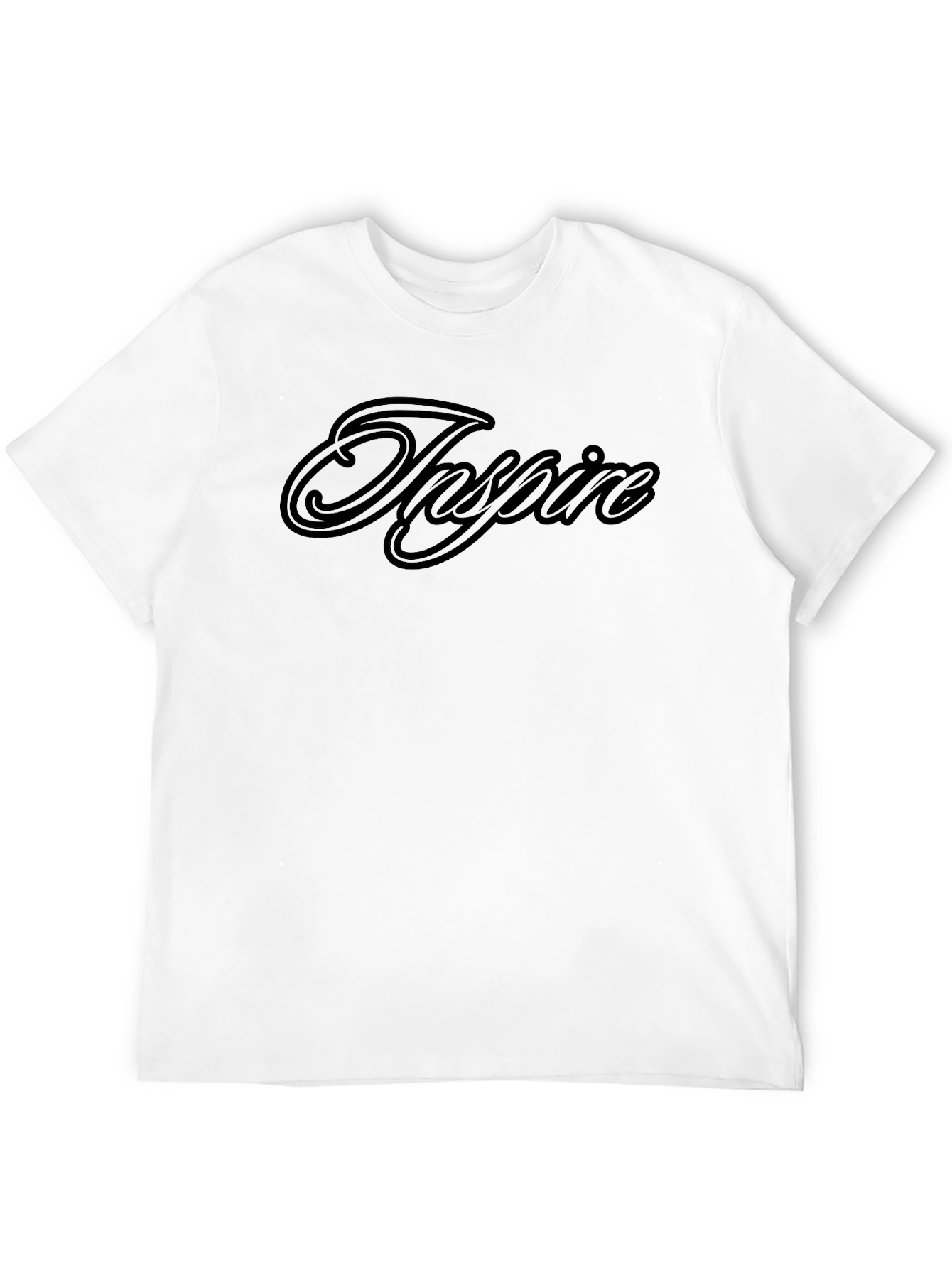 Inspire Black Graphic Tee - Stylish and Comfortable