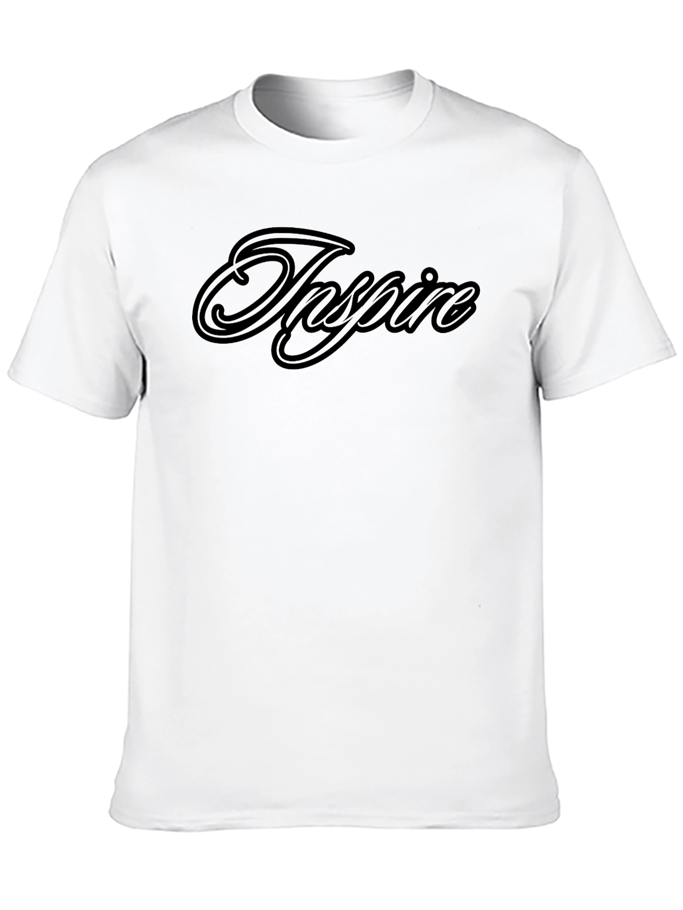 Inspire Black Graphic Tee - Stylish and Comfortable