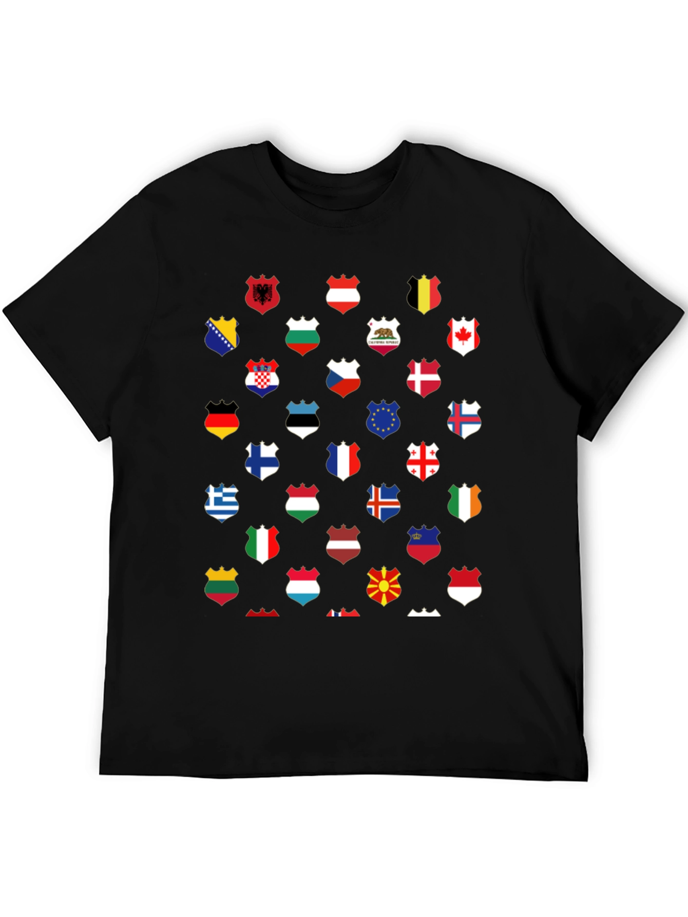 World Flags T-Shirt - Unique Graphic Tee