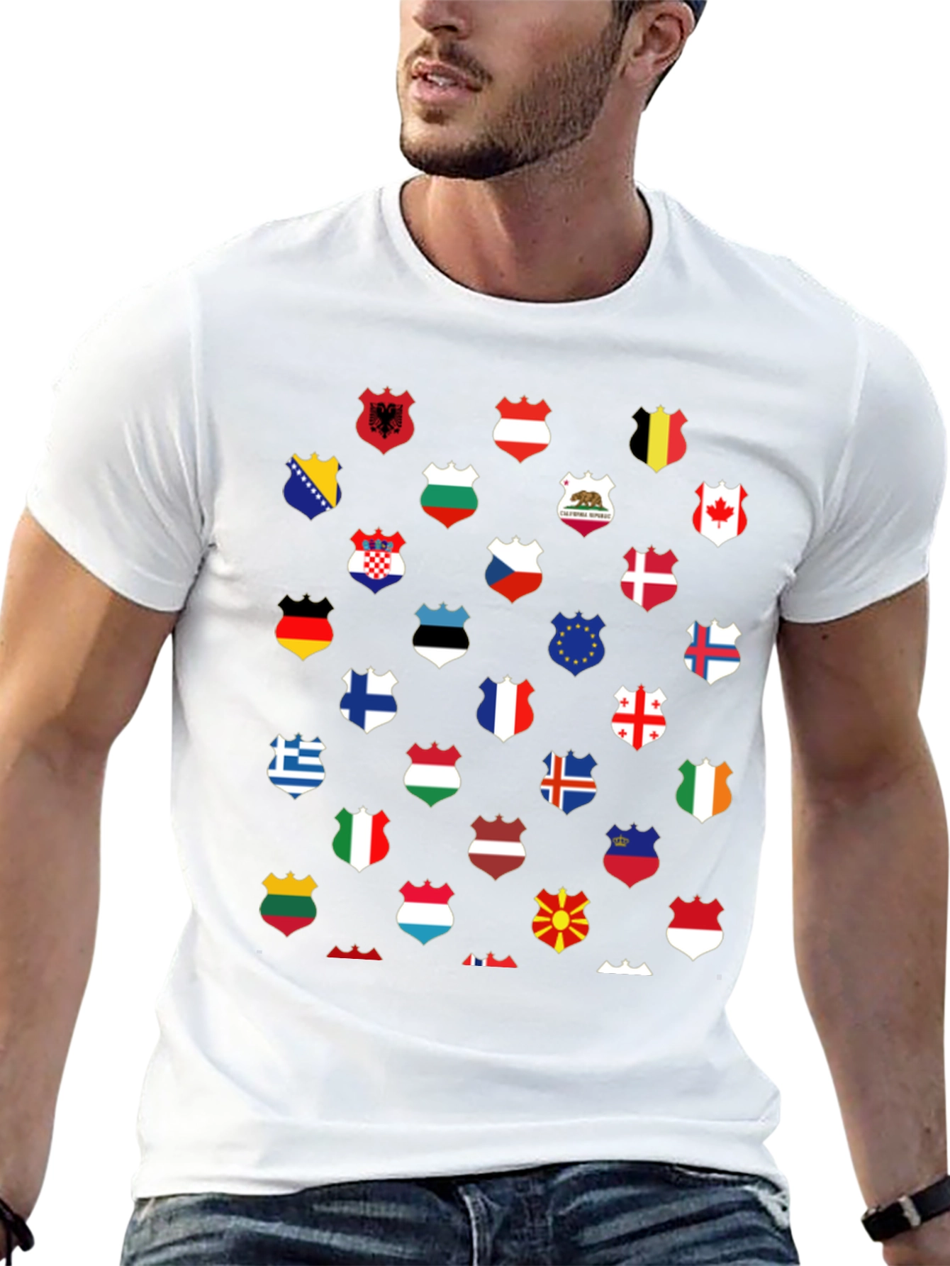 World Flags T-Shirt - Unique Graphic Tee