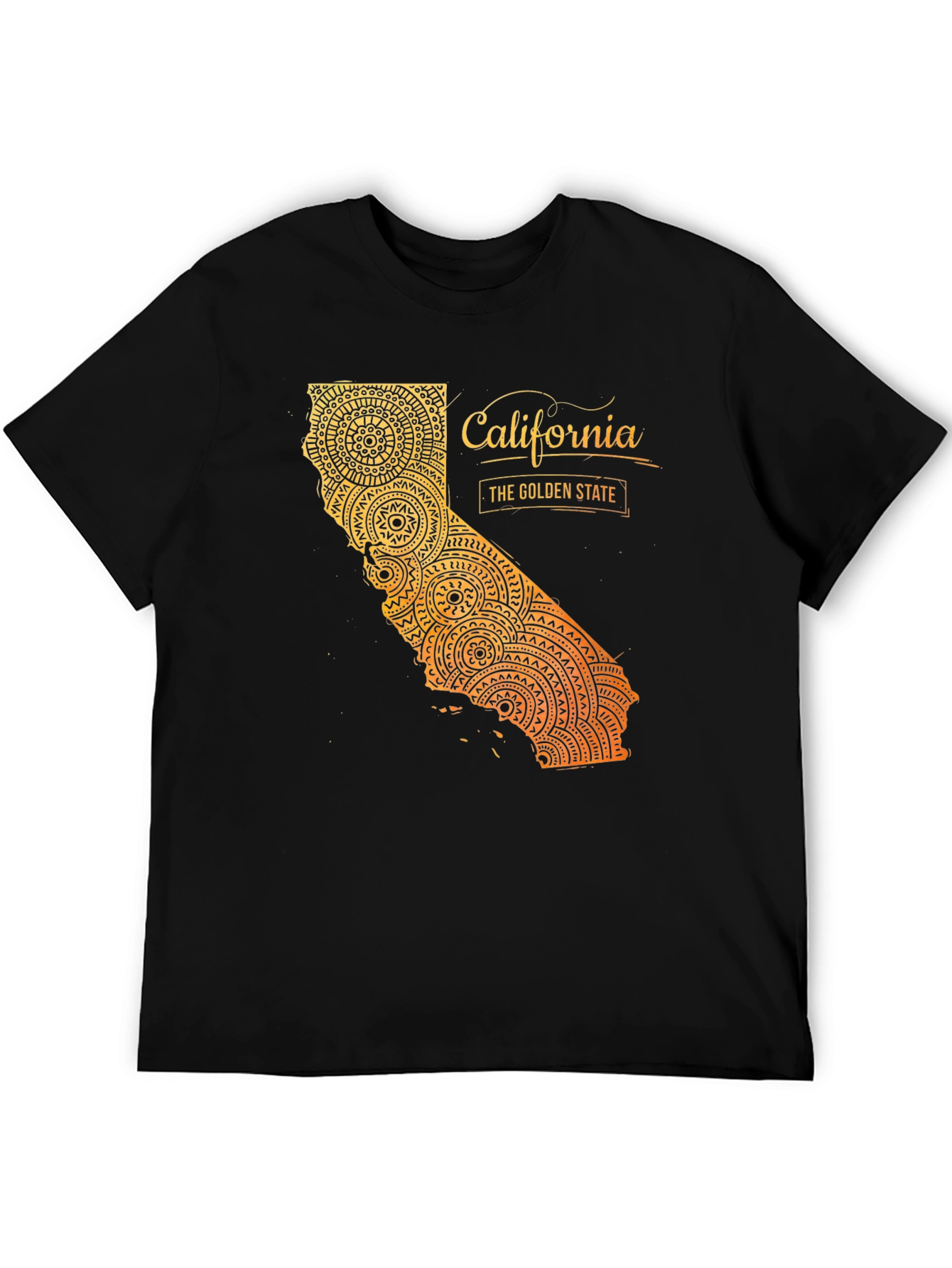 California Golden State Mandala Graphic Tee