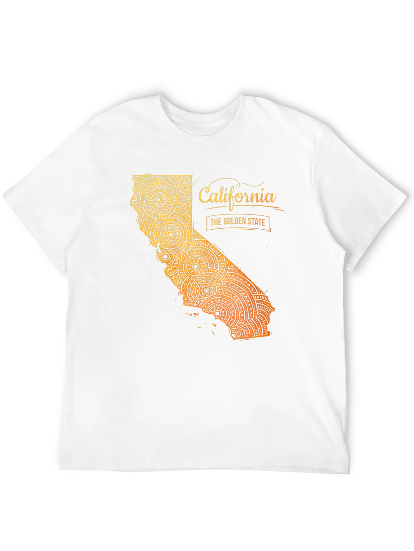California Golden State Mandala Graphic Tee