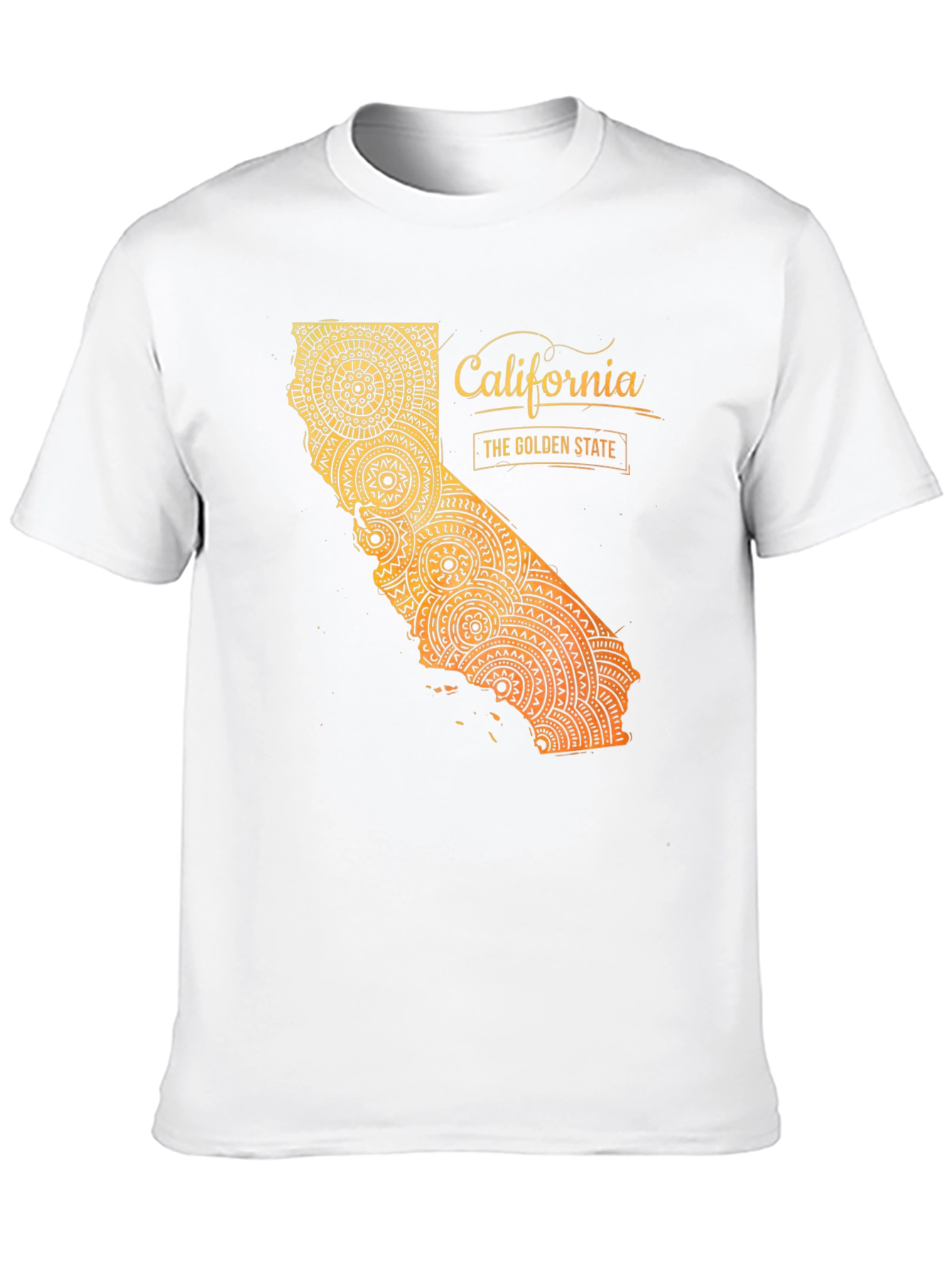 California Golden State Mandala Graphic Tee