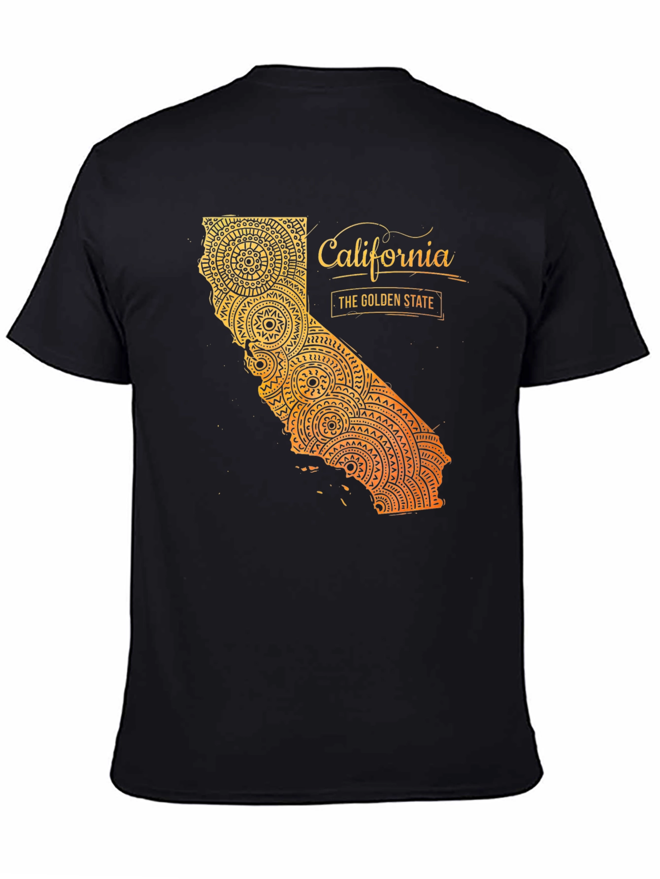 California Golden State Mandala Graphic Tee