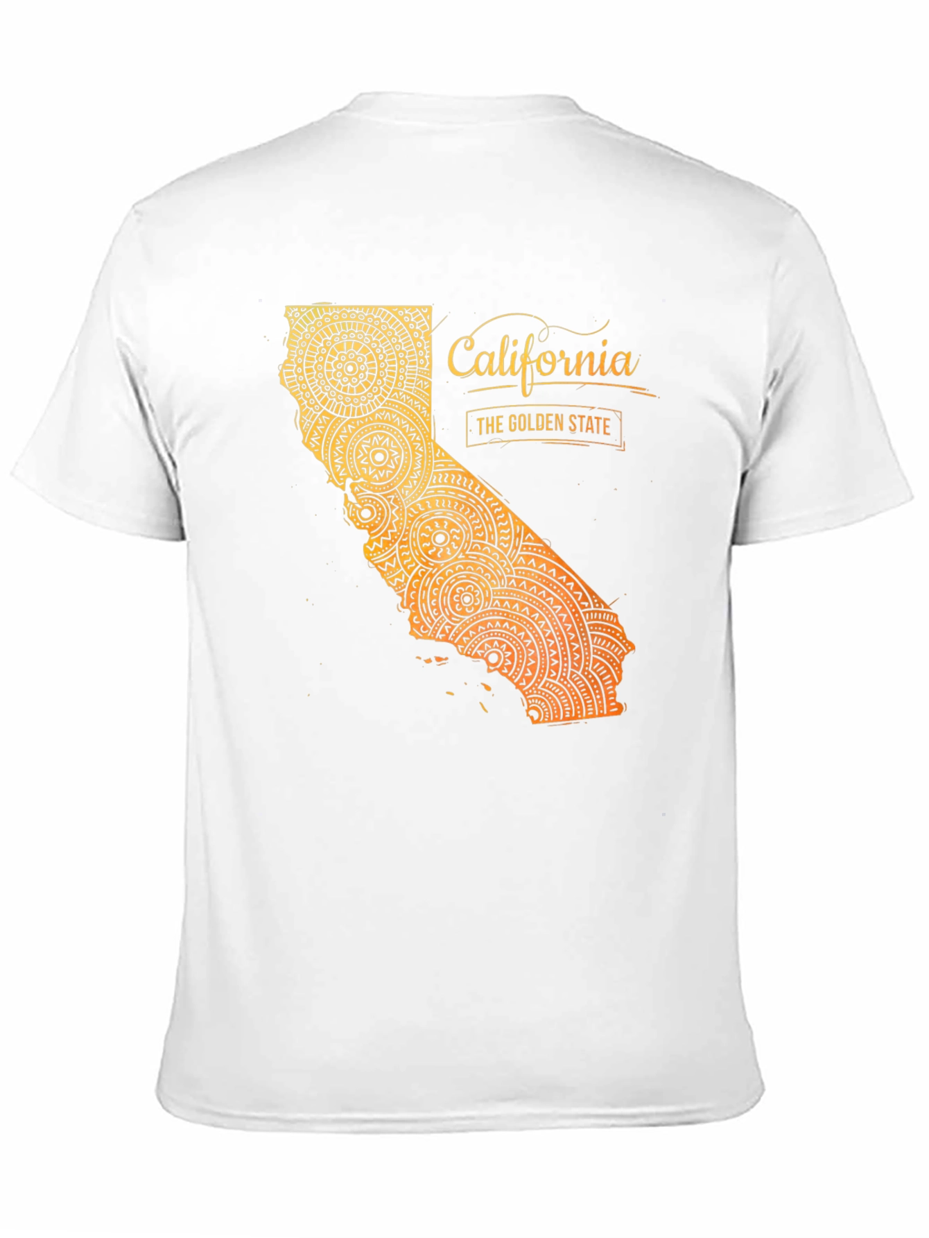 California Golden State Mandala Graphic Tee