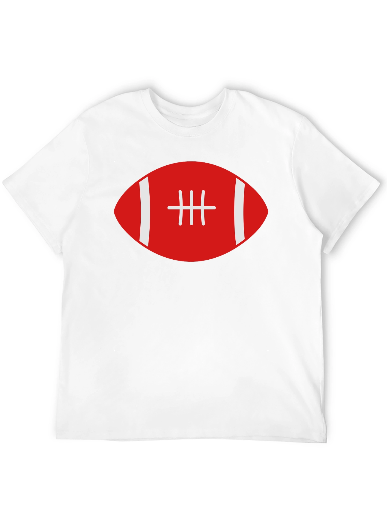Football Graphic Tee - Black Cotton T-Shirt