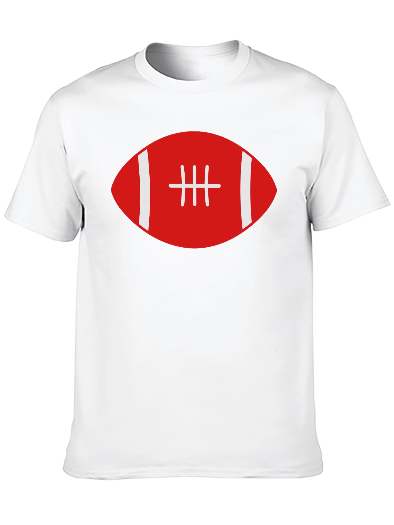 Football Graphic Tee - Black Cotton T-Shirt