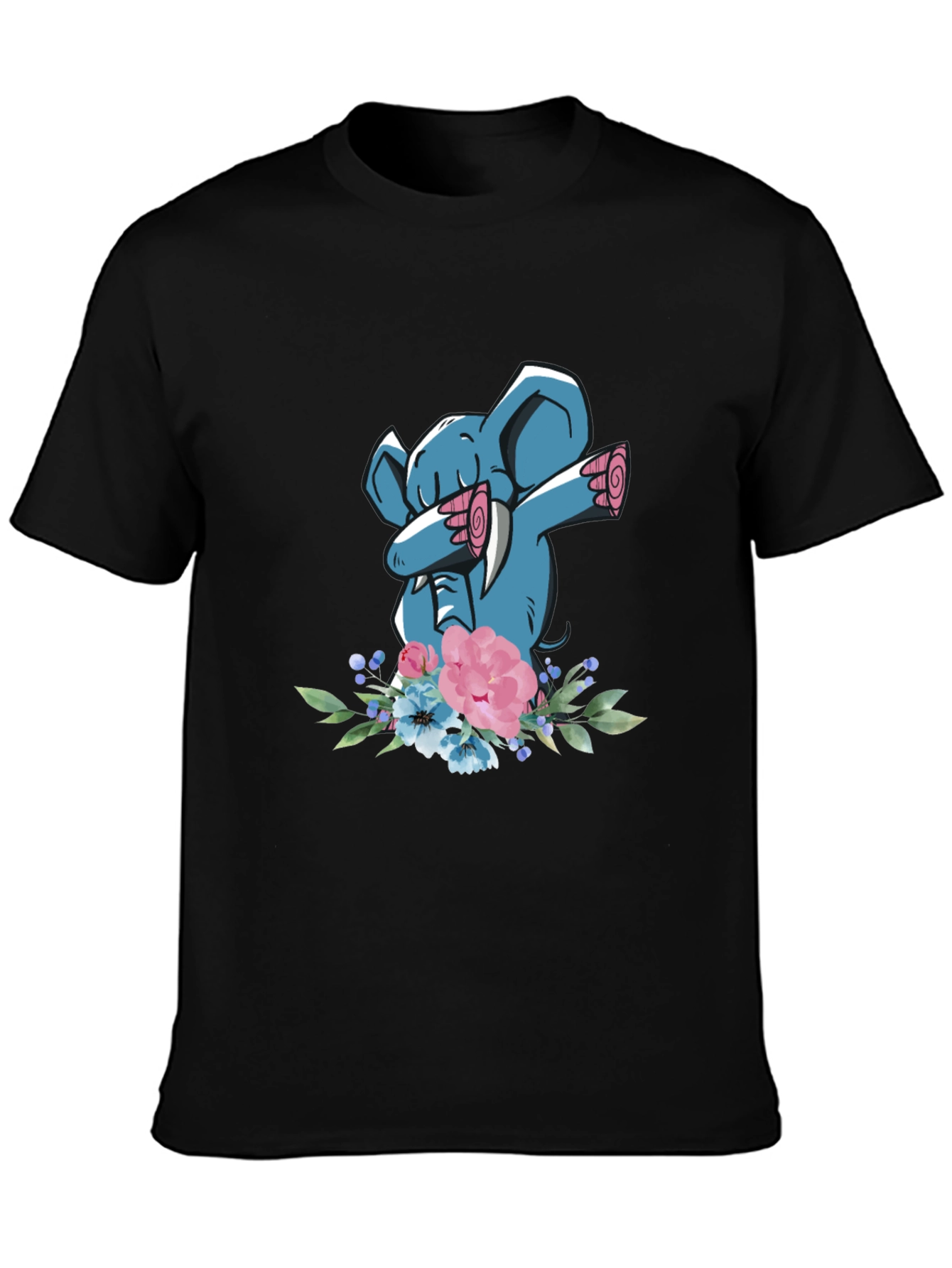 Elephant Dab Flower T-Shirt