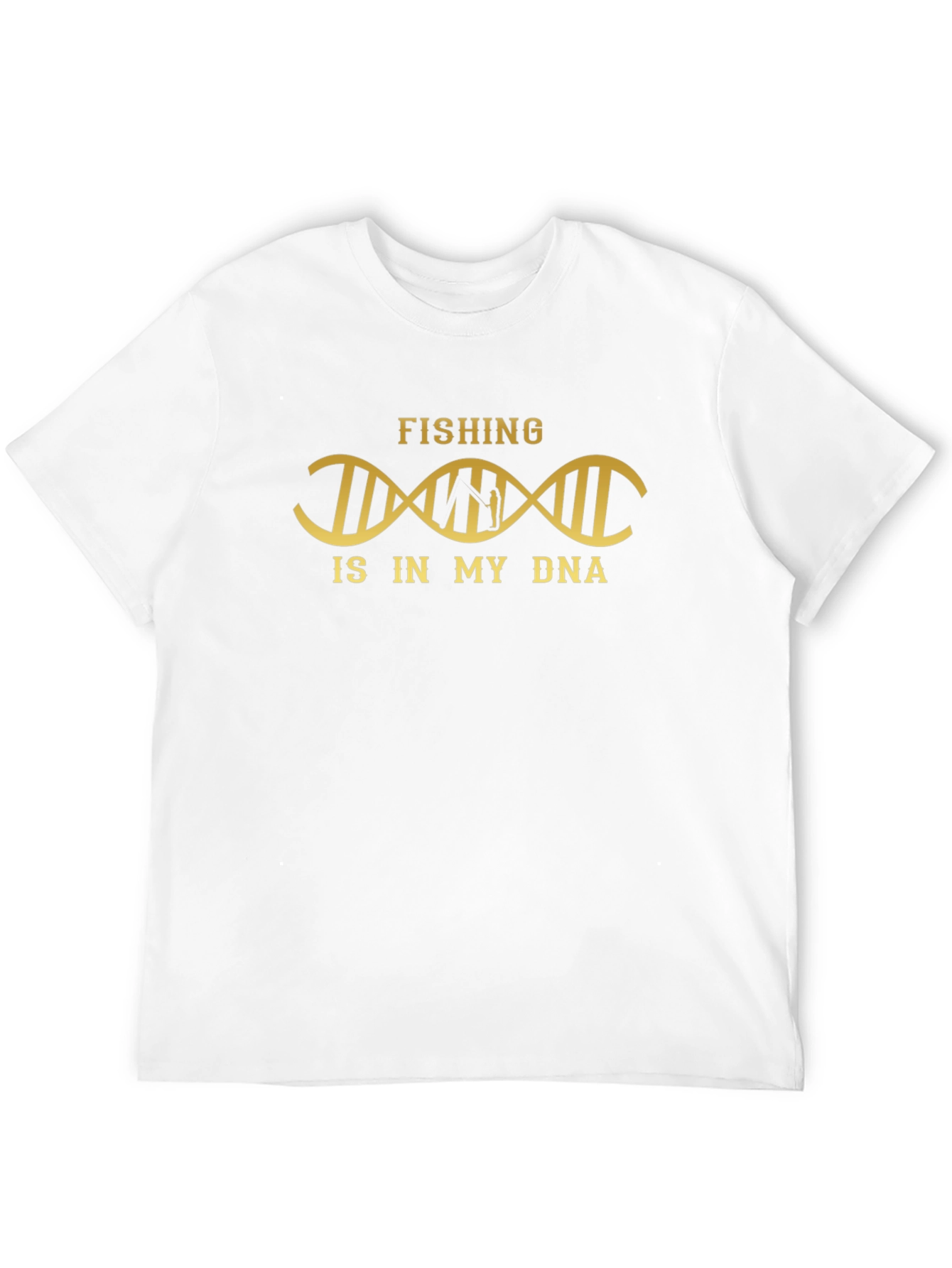 Fishing is in My DNA Black T-Shirt