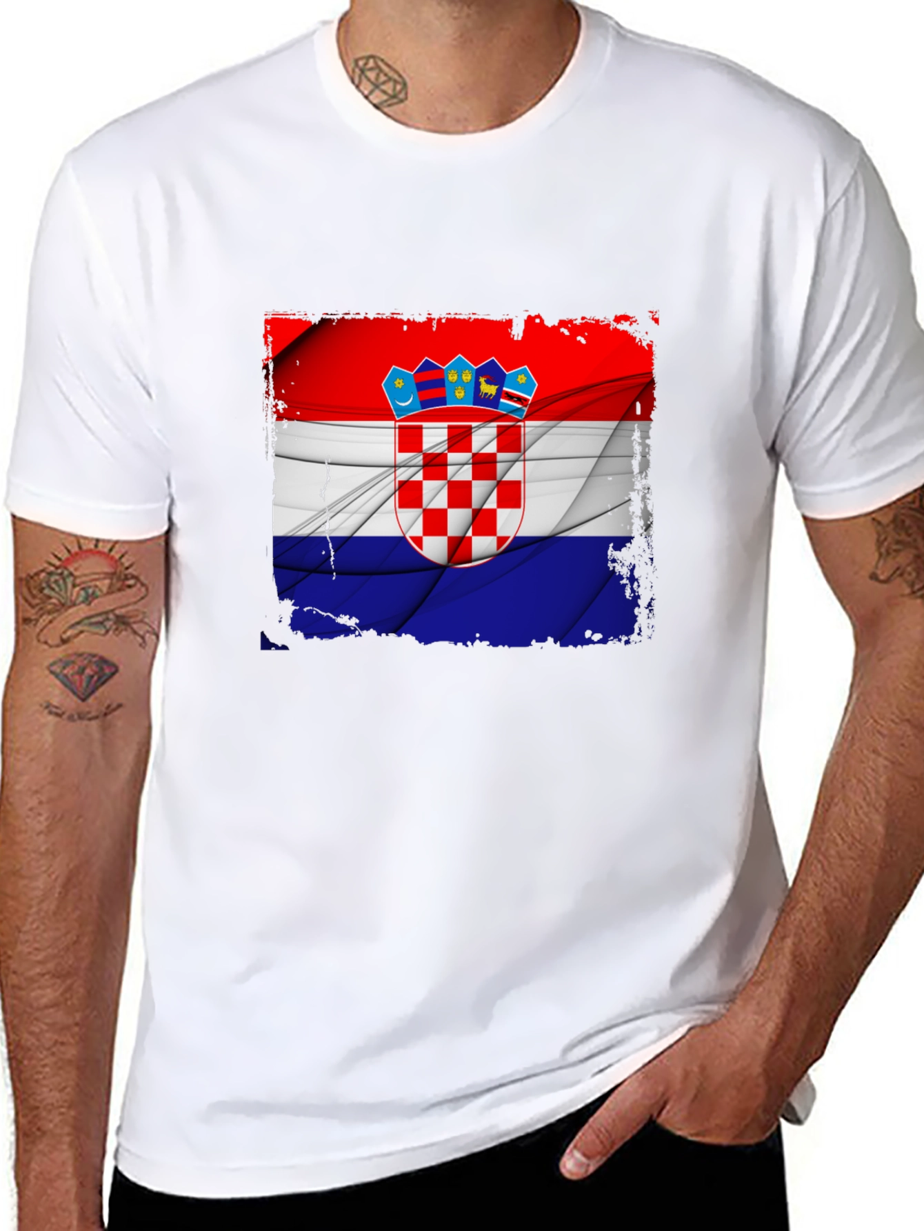 Croatia Flag Graphic T-Shirt