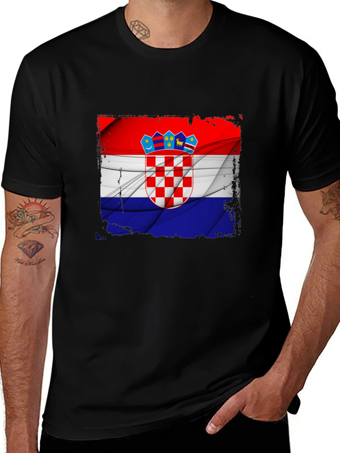 Croatia Flag Graphic T-Shirt