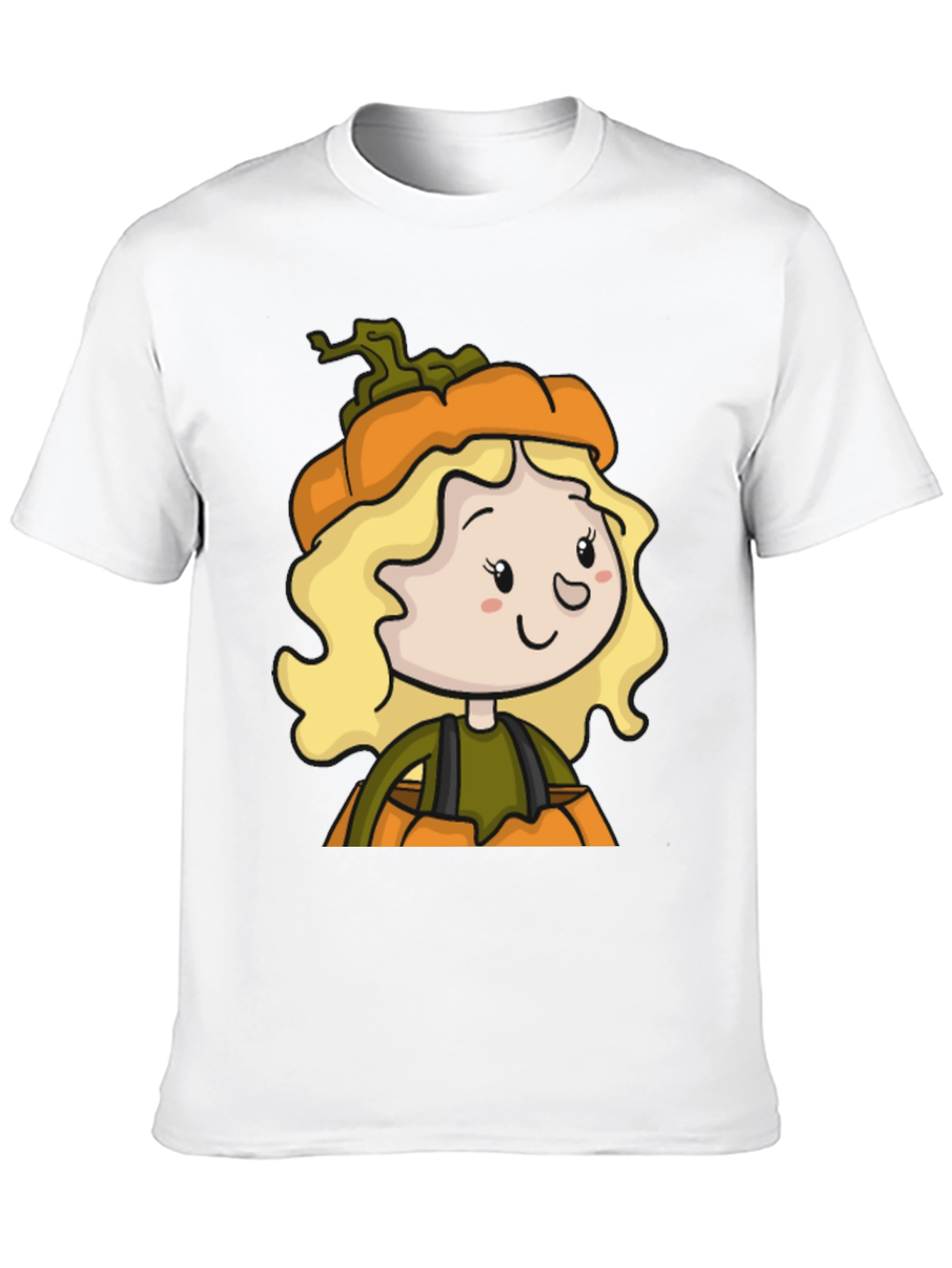 Pumpkin Girl T-Shirt - Cute Halloween Tee