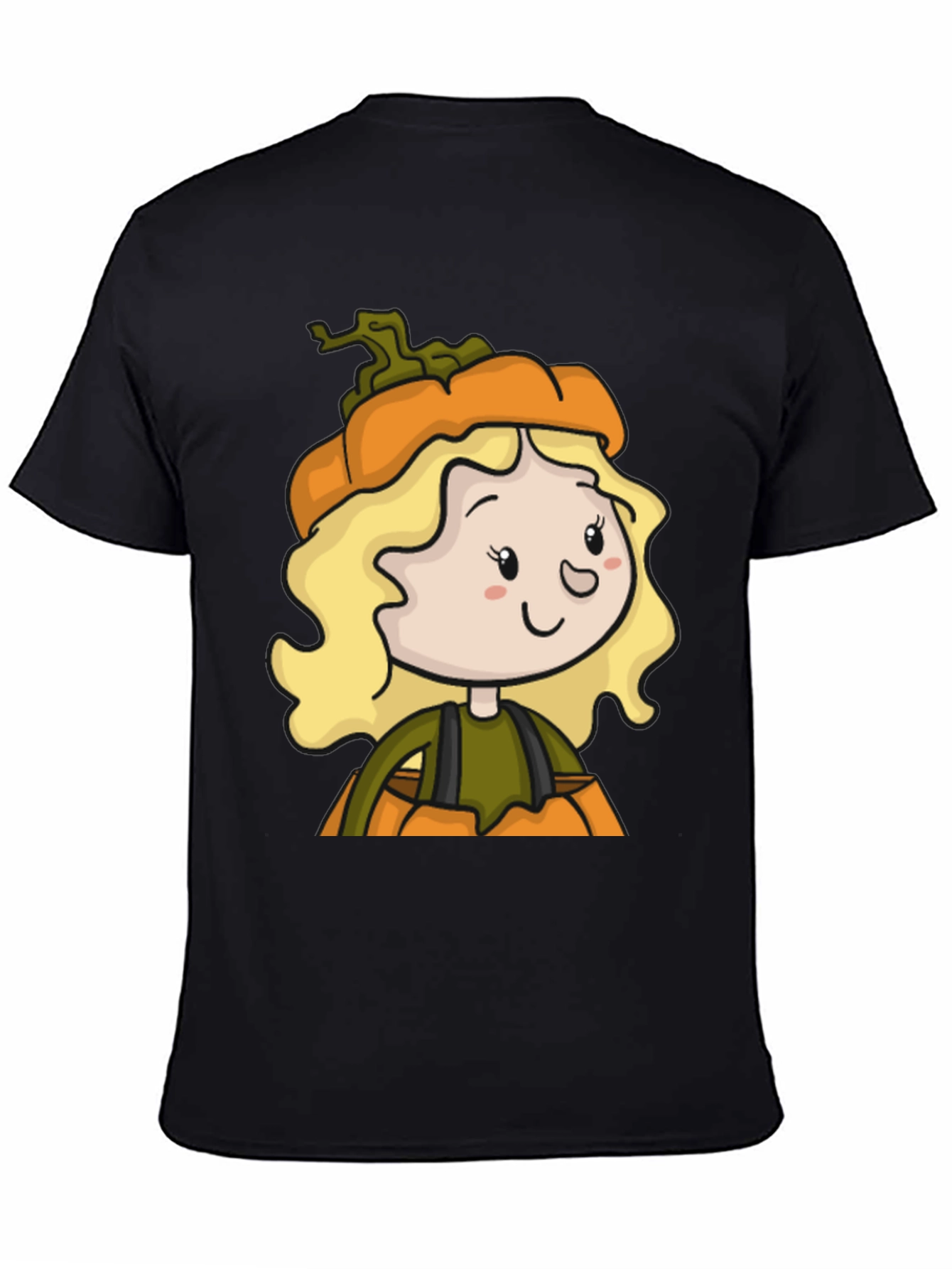 Pumpkin Girl T-Shirt - Cute Halloween Tee
