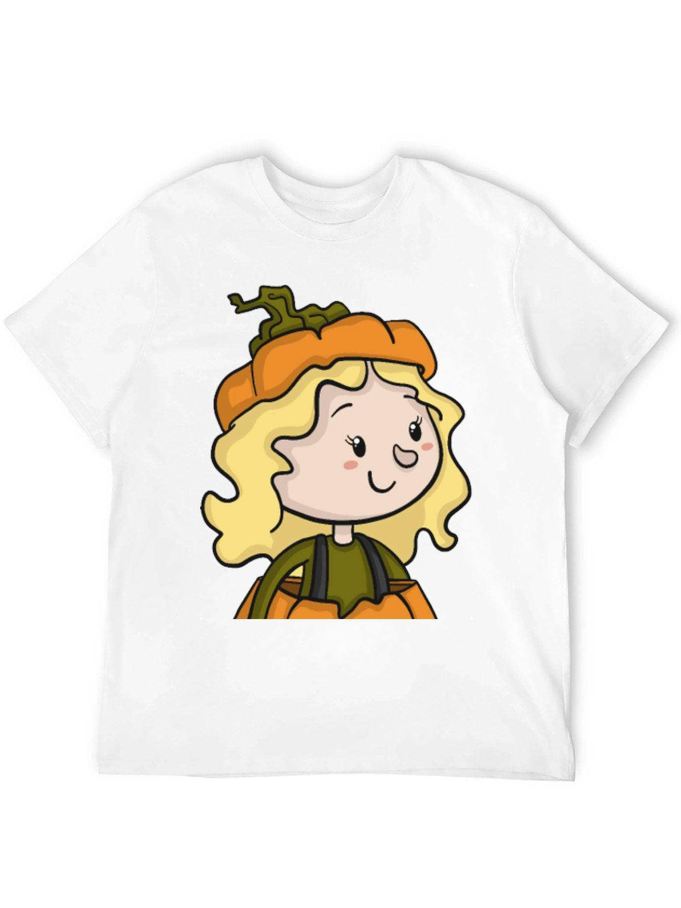 Pumpkin Girl T-Shirt - Cute Halloween Tee
