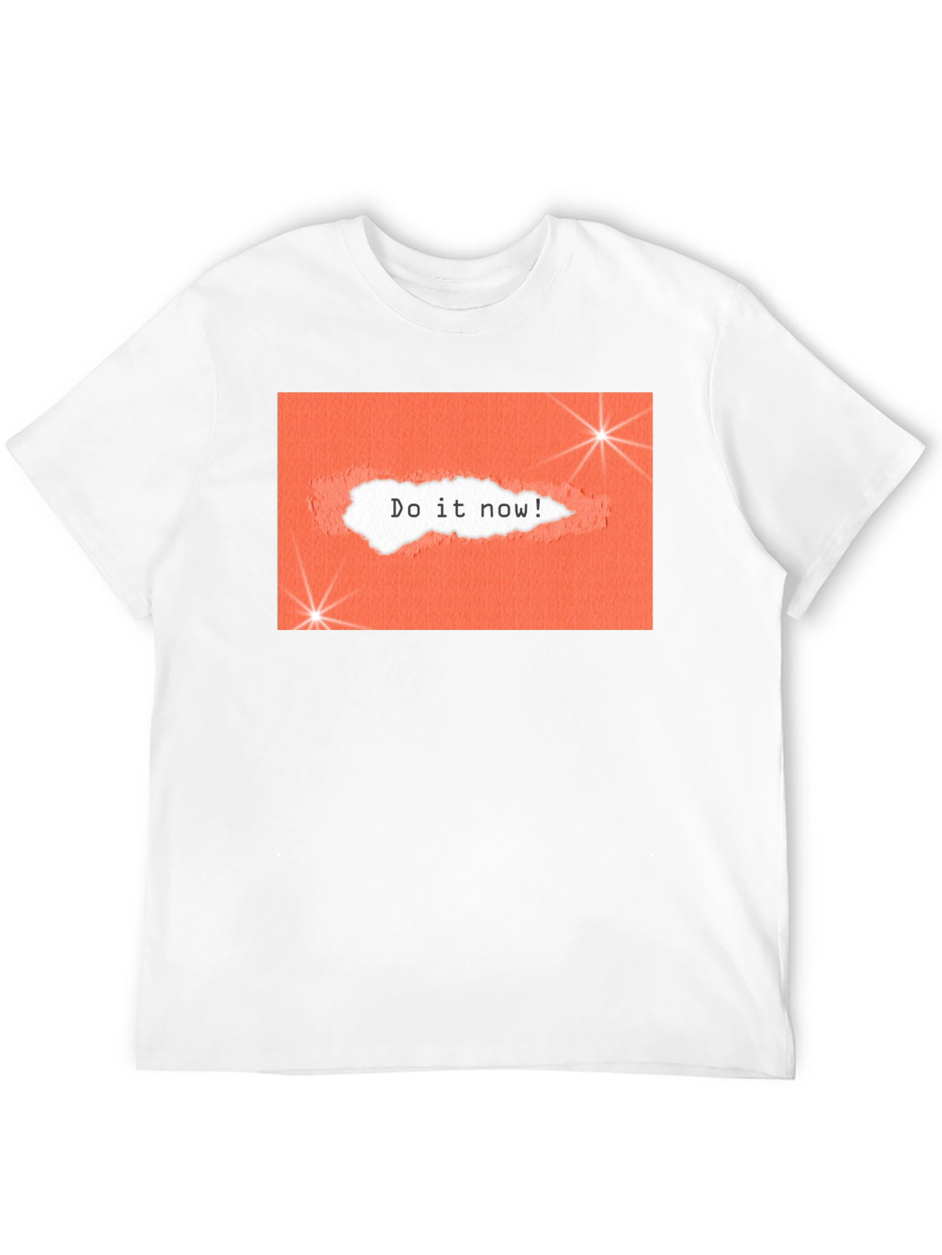 Motivational Do It Now Graphic Tee - Black
