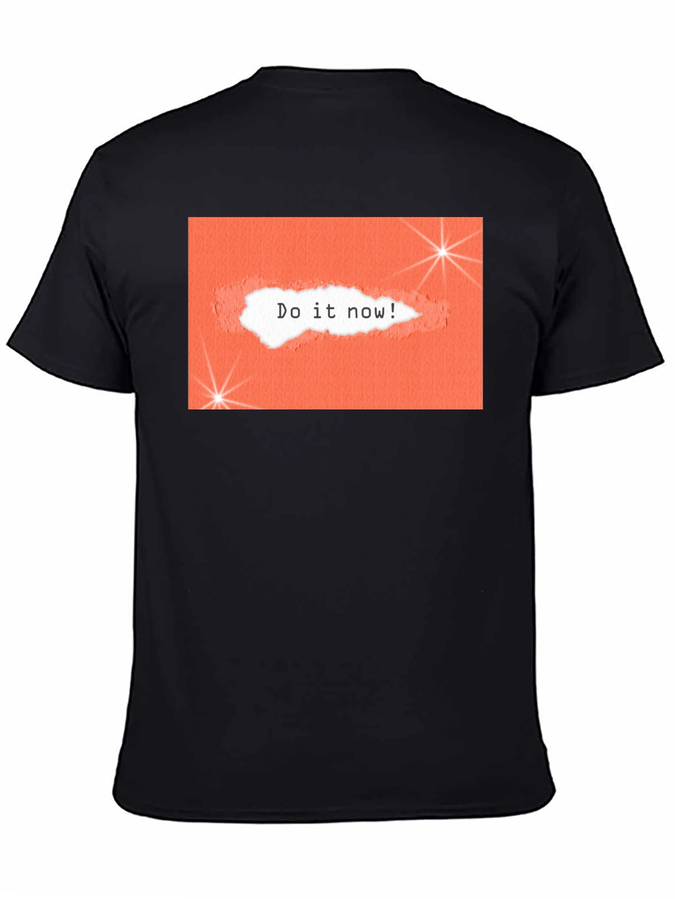 Motivational Do It Now Graphic Tee - Black
