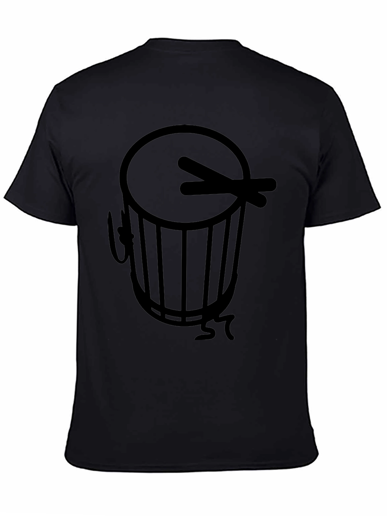 Drum Graphic Black T-Shirt