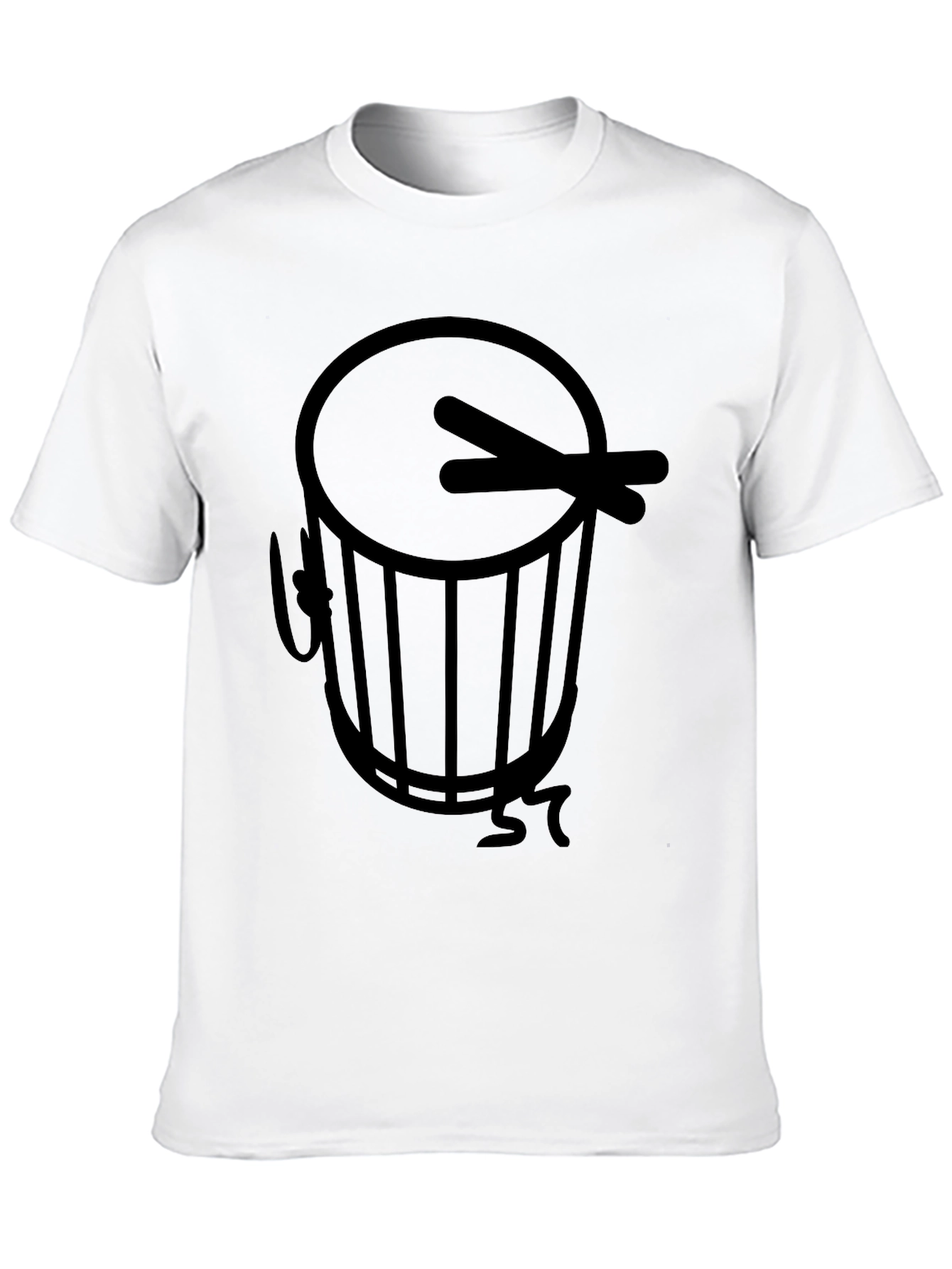 Drum Graphic Black T-Shirt
