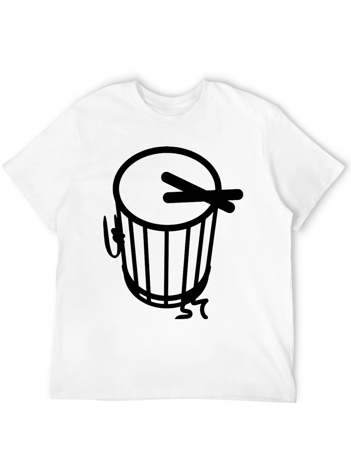 Drum Graphic Black T-Shirt