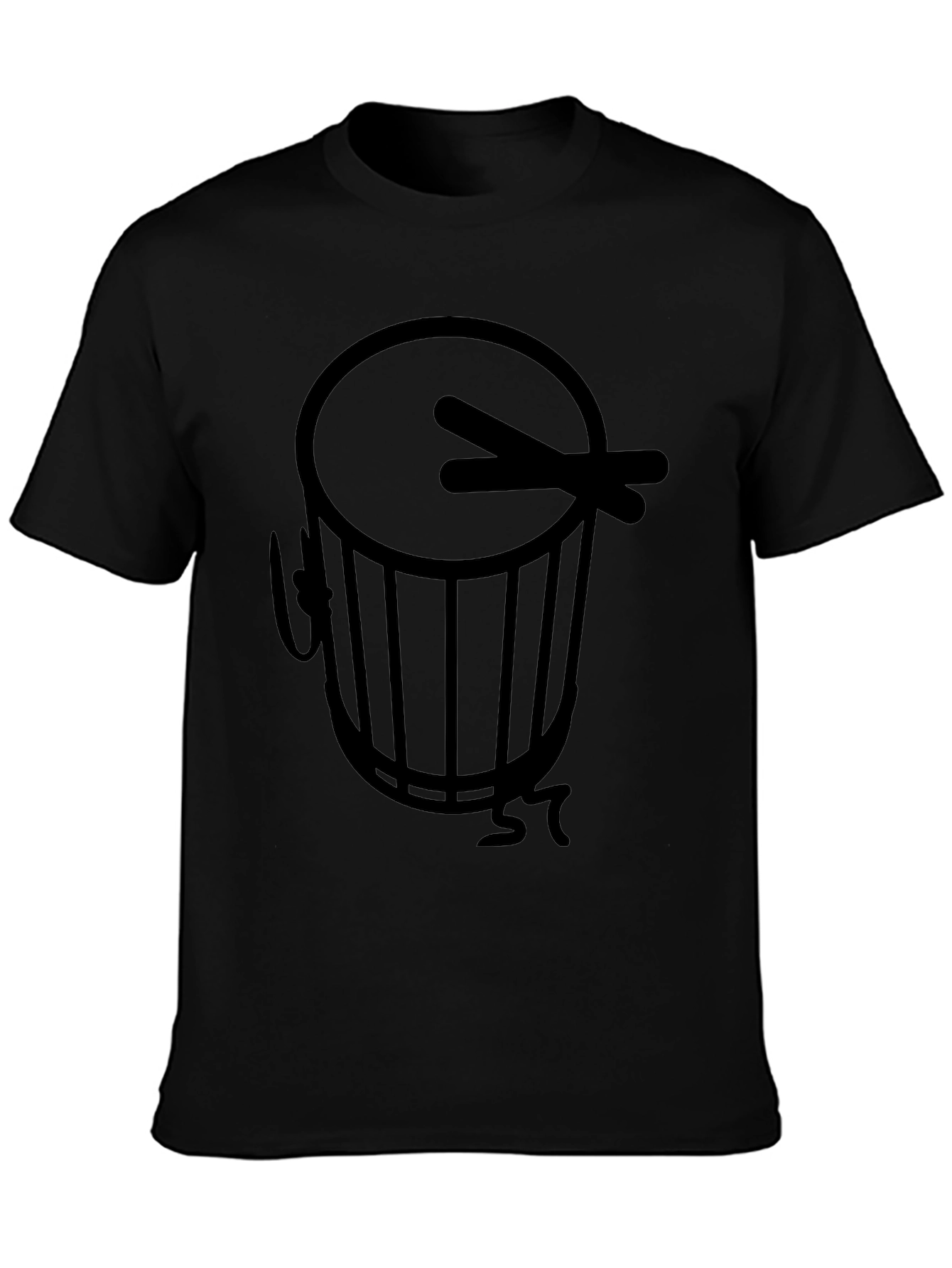 Drum Graphic Black T-Shirt