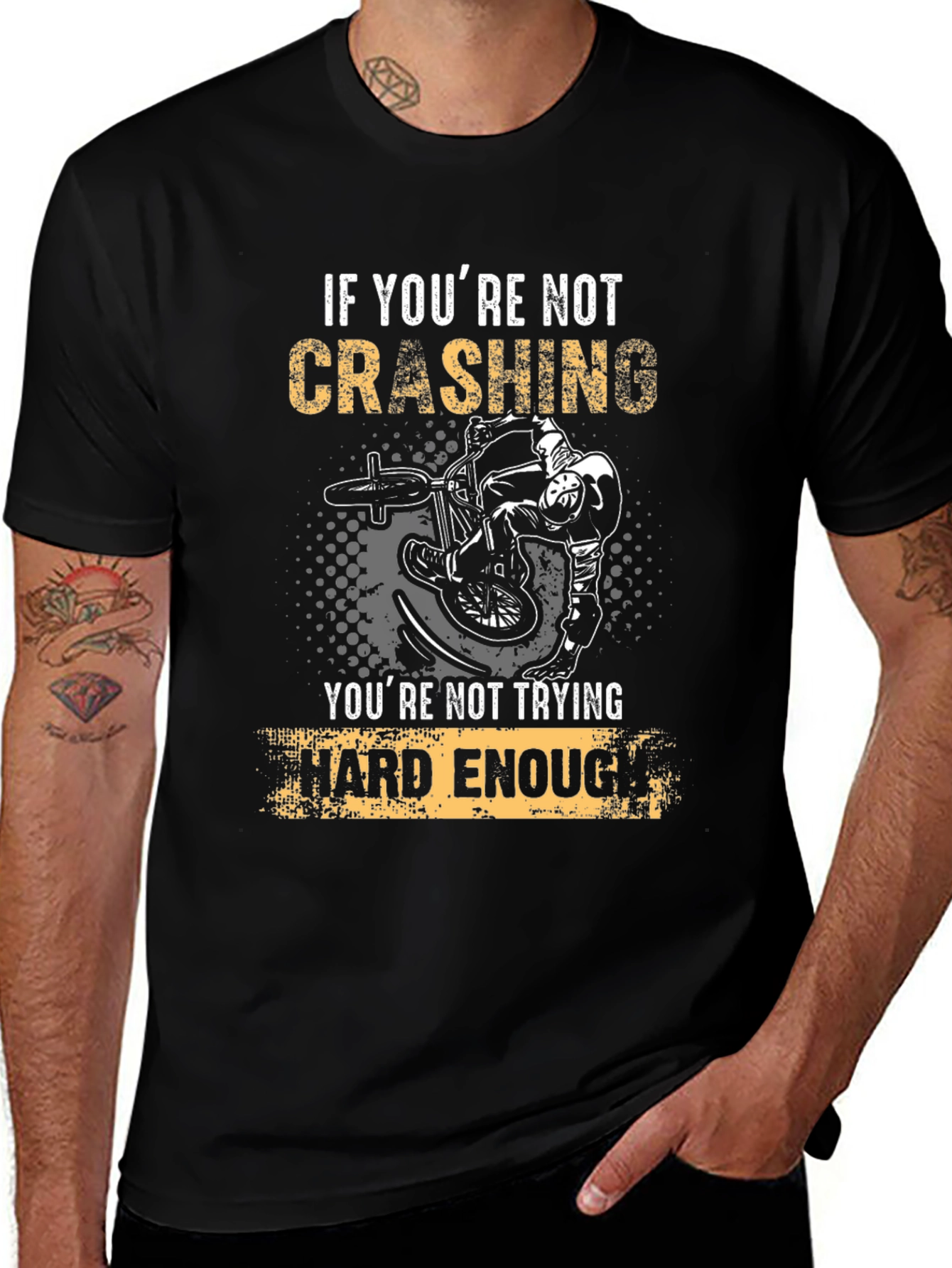 Crashing T-Shirt - Try Hard Enough!