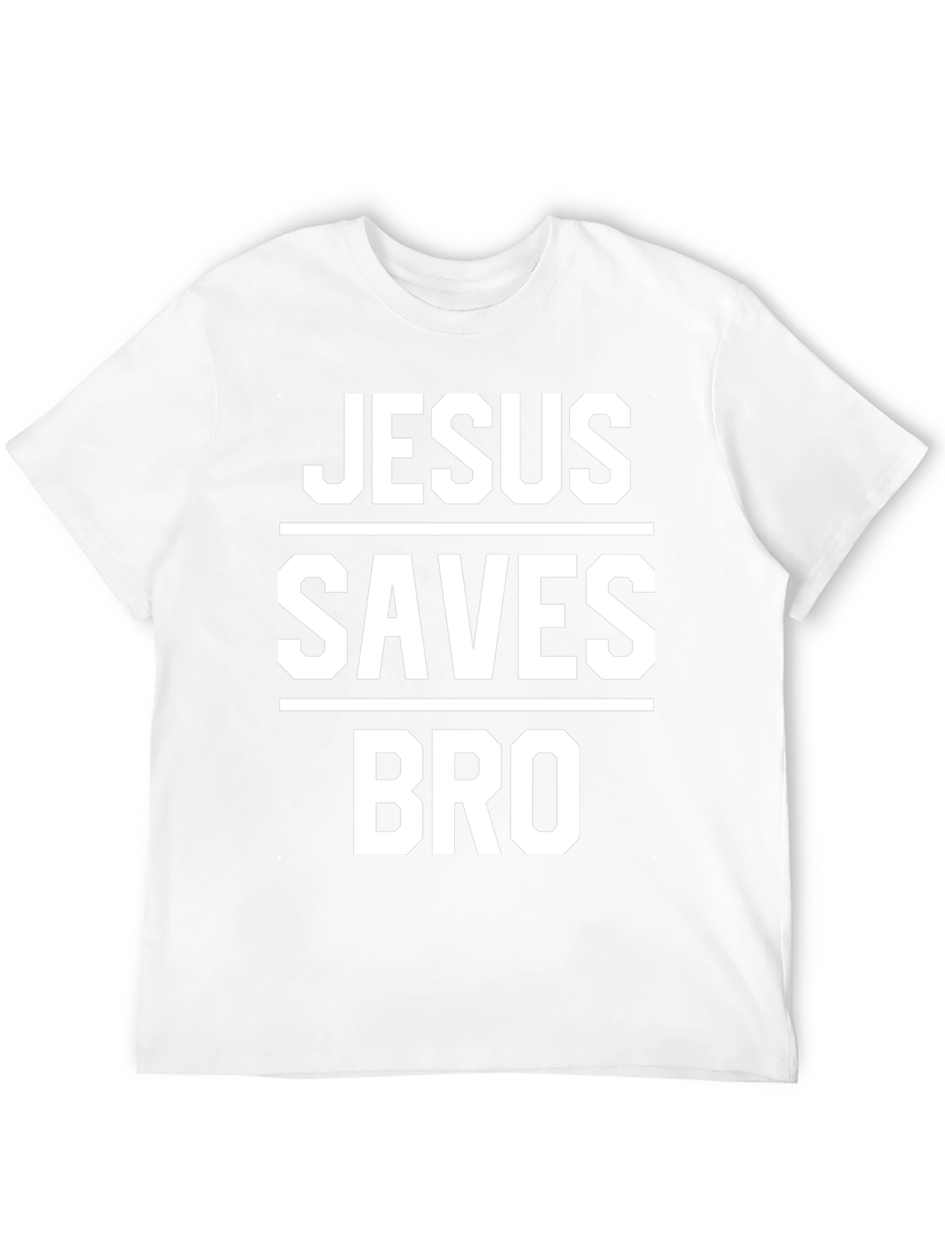 Jesus Saves Bro Black T-Shirt