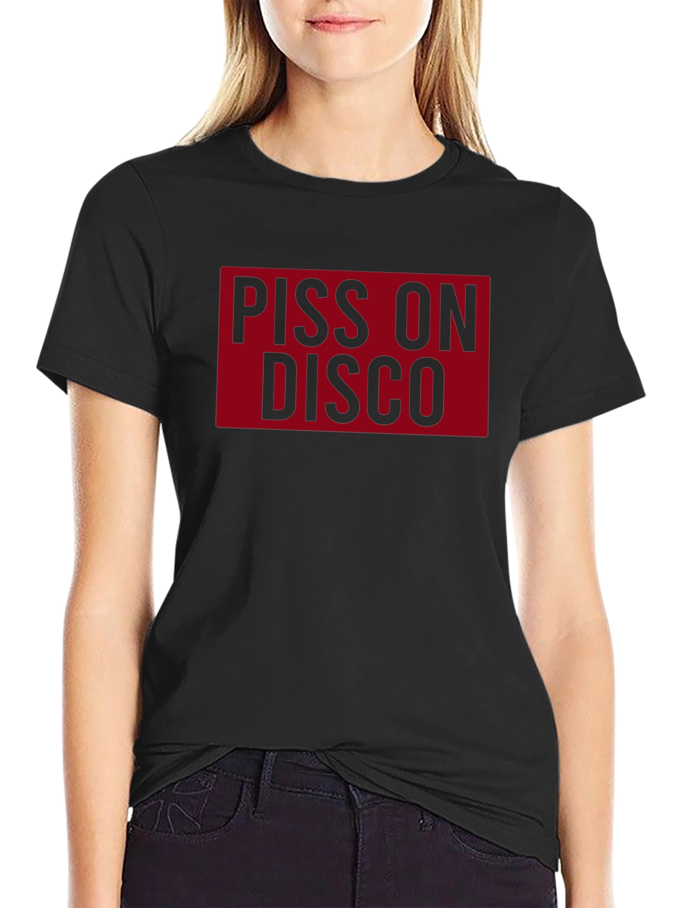 Piss On Disco Graphic T-Shirt - Bold Statement Tee