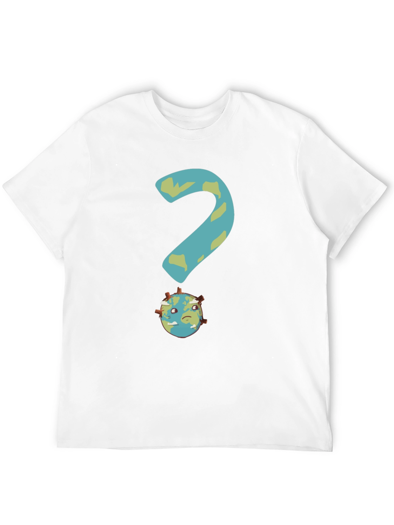 Earth Question T-Shirt - Global Crisis Awareness